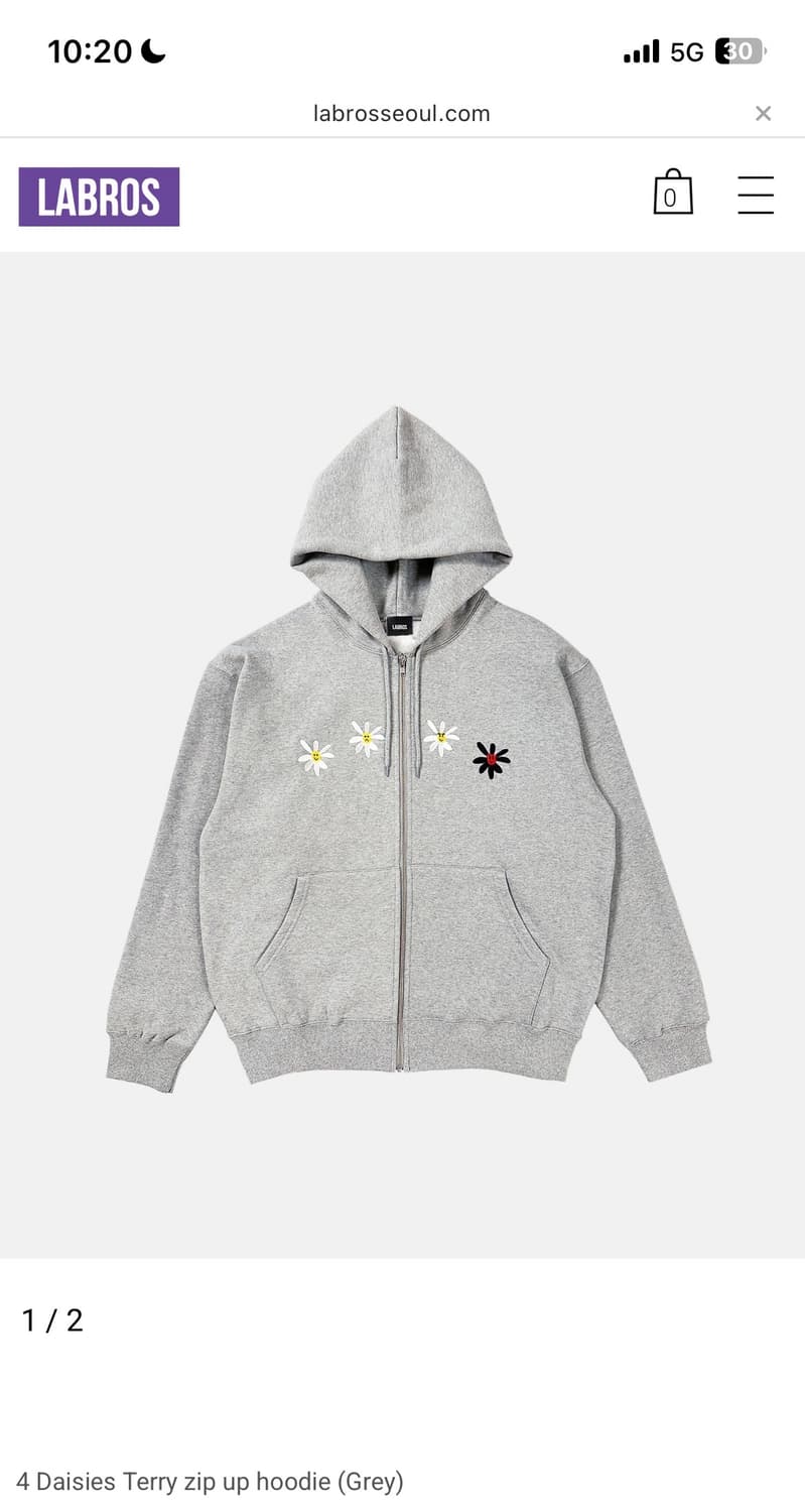 라브로스 후드집업 새상품 상품이미지1