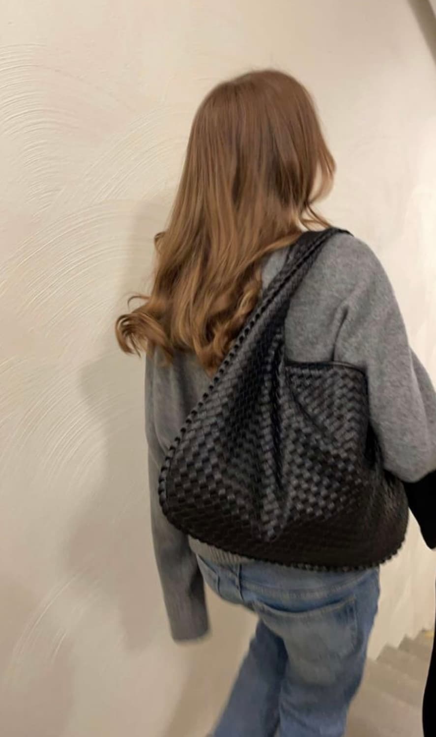 보테가베네타 인트레치아토 호보백 블랙 상품이미지10