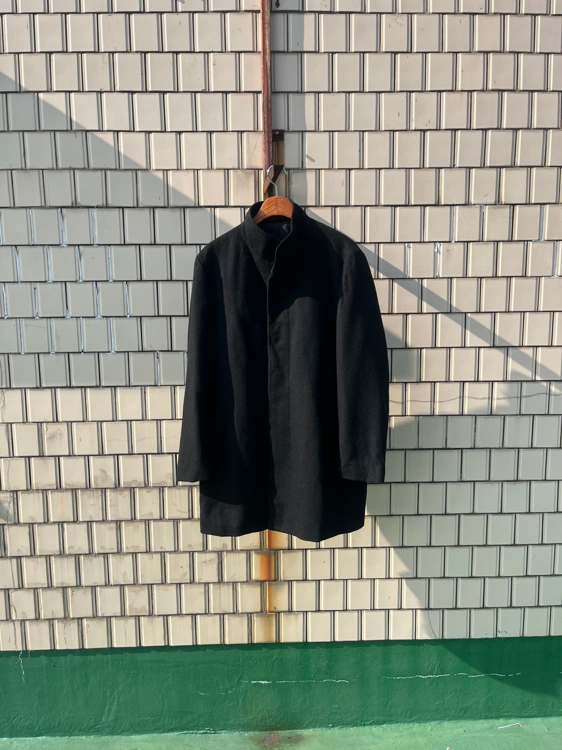 100% Cashmere 하이넥 코트  상품이미지1