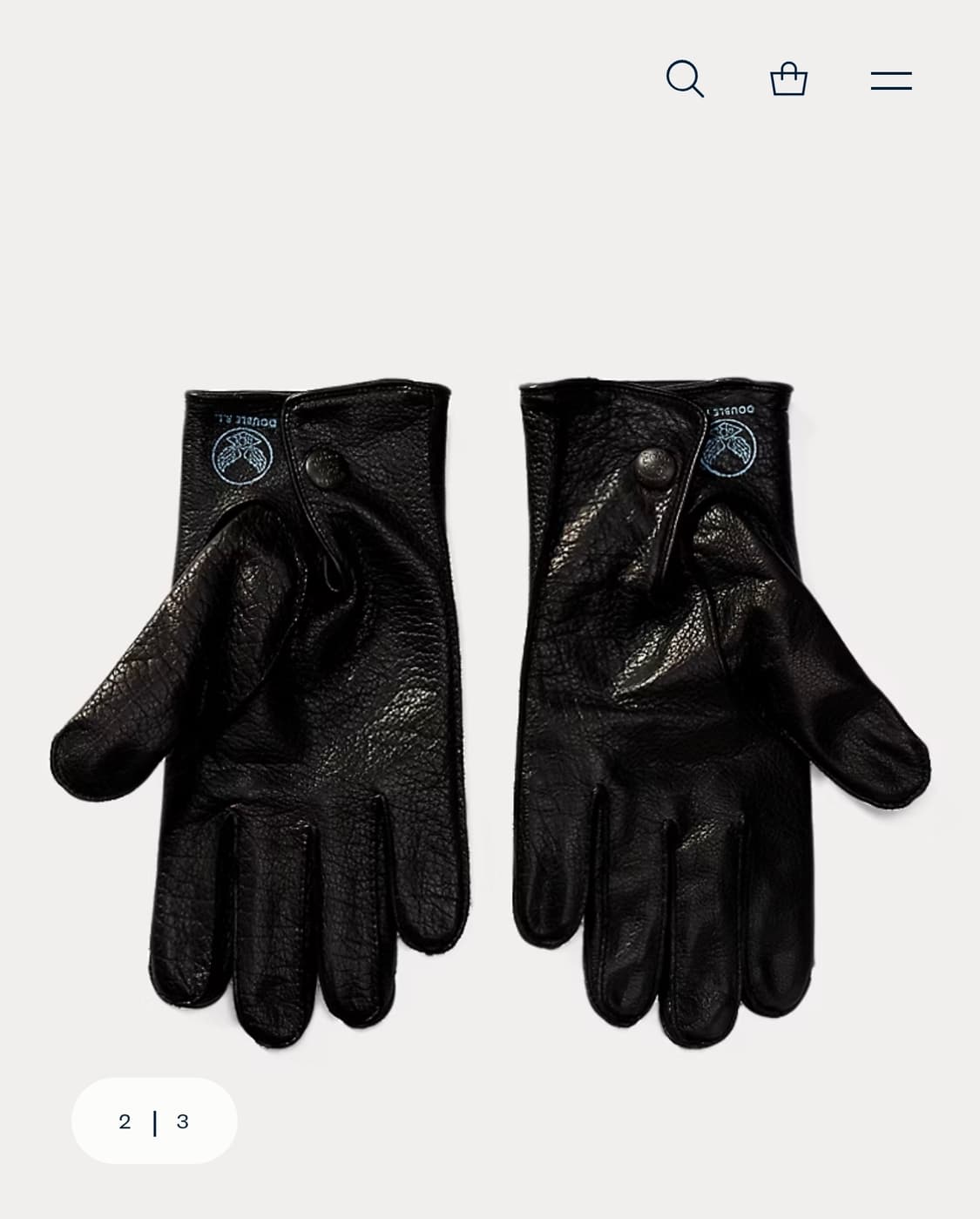 RRL 라인 레더 글로브 S 상품이미지2