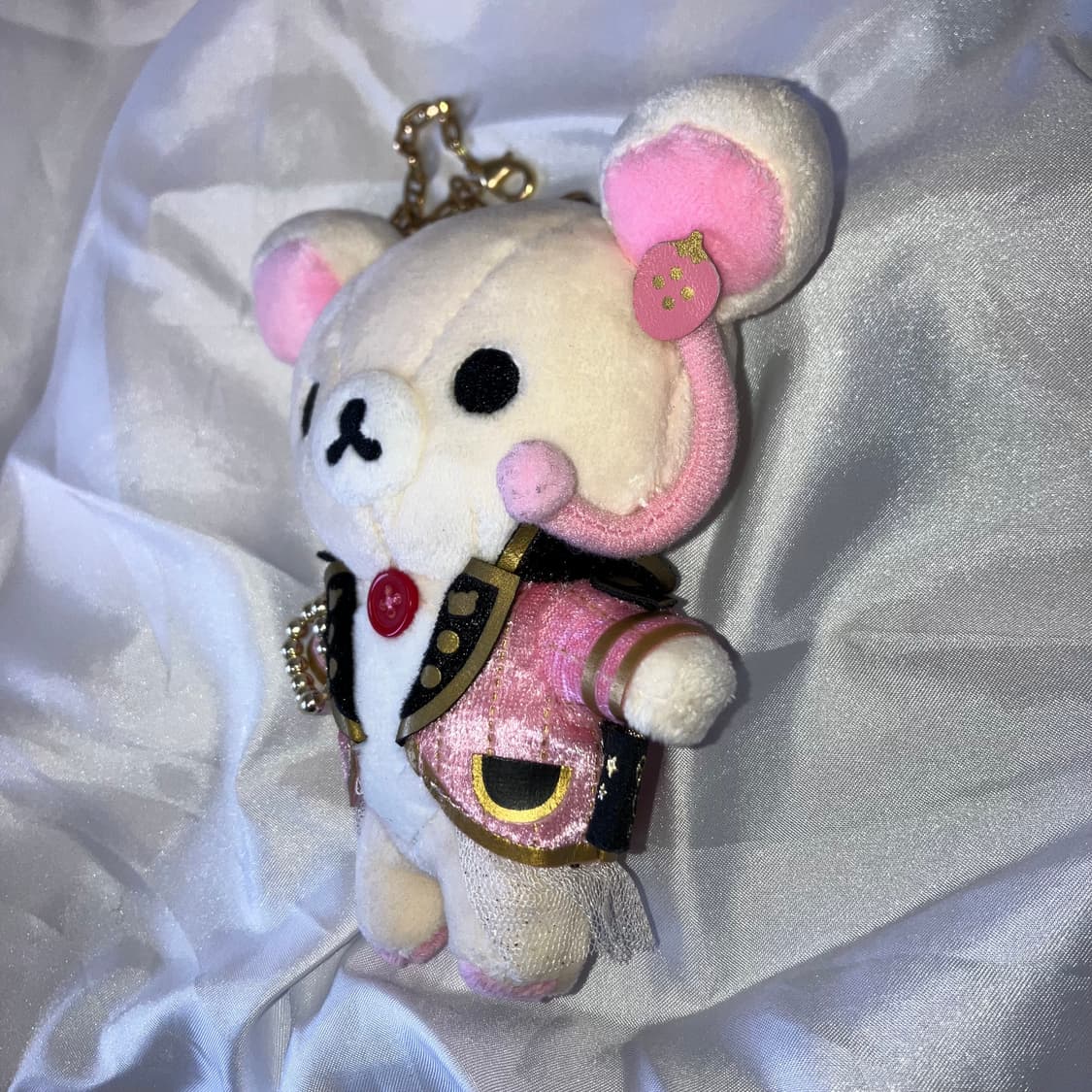 코리락쿠마 딸기 아이돌 매달려 의상 봉제 인형 상품이미지2