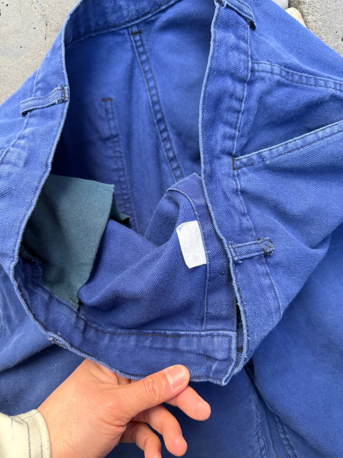 WASHED BLUE OLD VINTAGE FRENCH 프렌치워크팬츠 상품이미지7