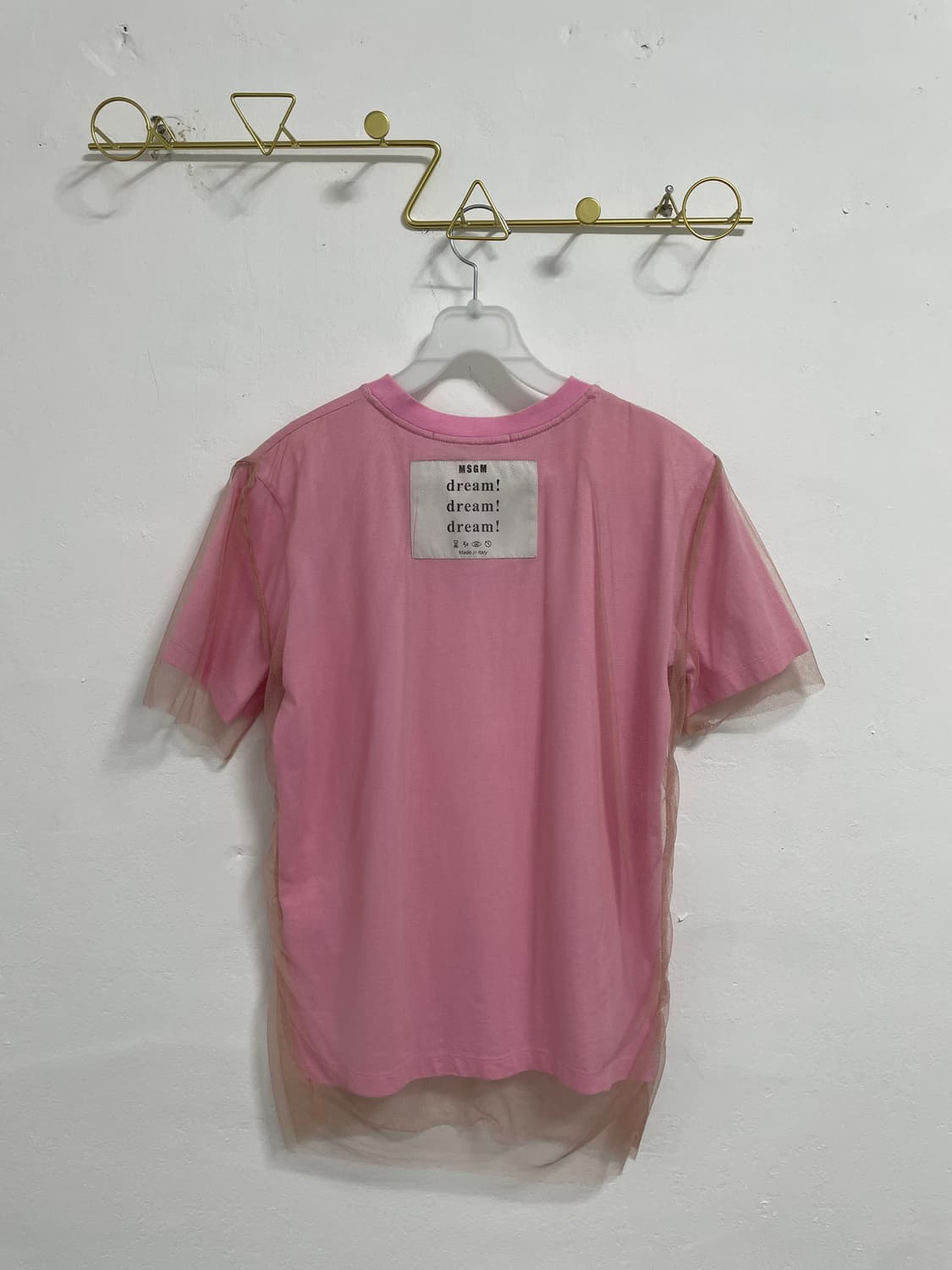 MSGM 핑크 레이어드 반팔 티셔츠 상품이미지2
