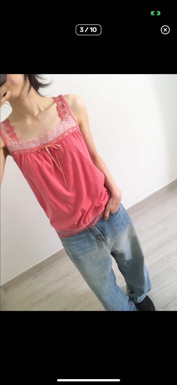 ribbon tie sleeveless 상품이미지3
