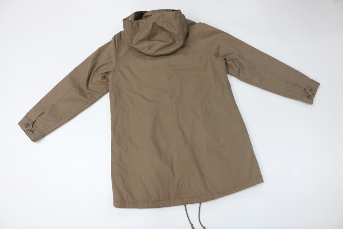 빈티지 카키 브라운 후드 필드 자켓 야상 점퍼 (M) 상품이미지7