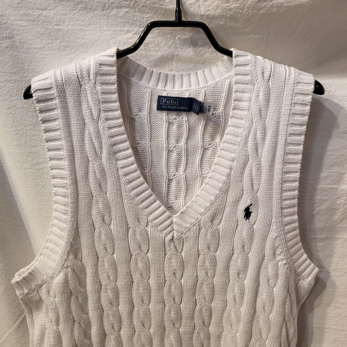 폴로 랄프로렌 케이블 니트 베스트 큐알인증 상품이미지7