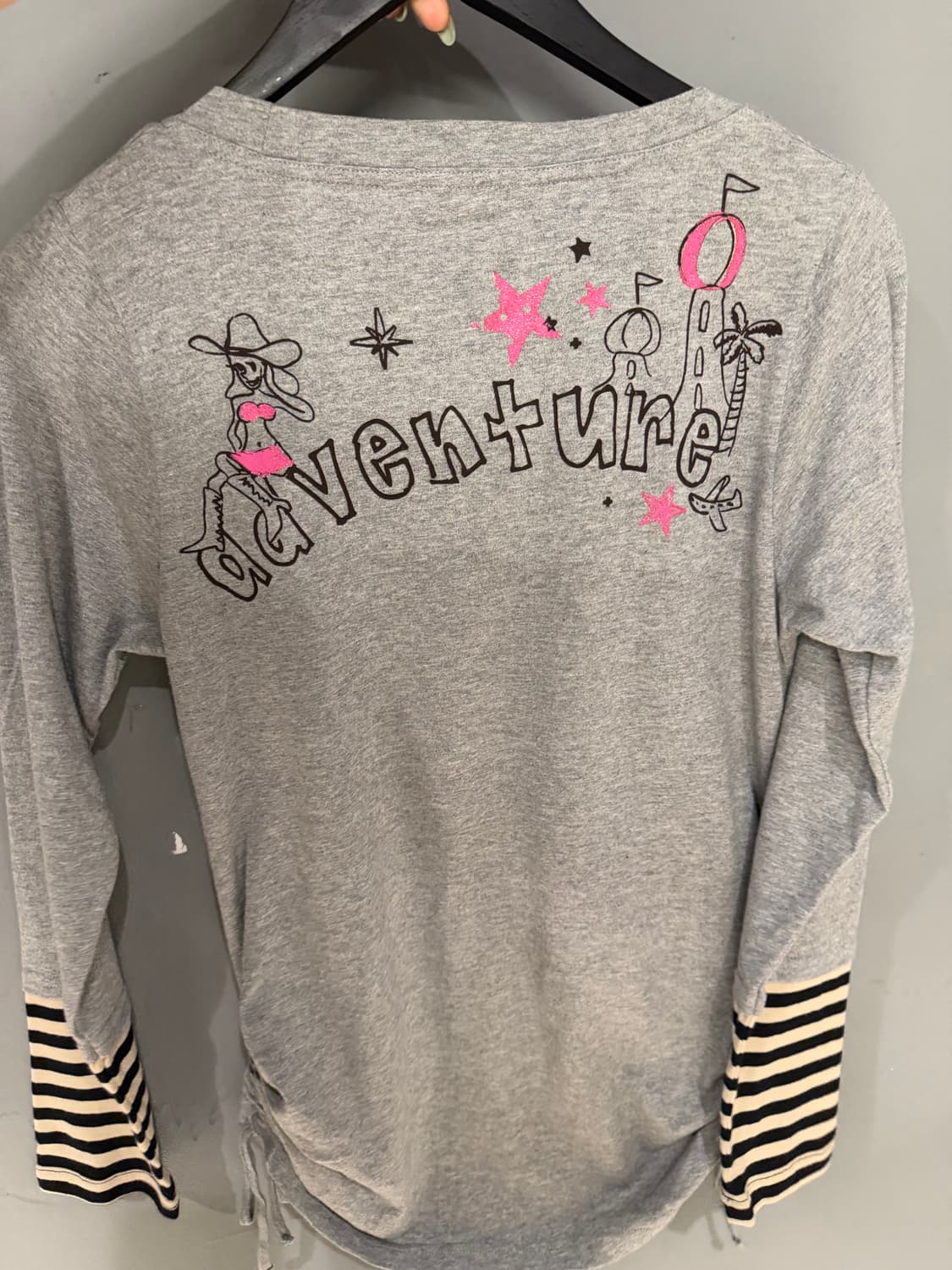 stripe layered kitsch long sleeve 상품이미지9