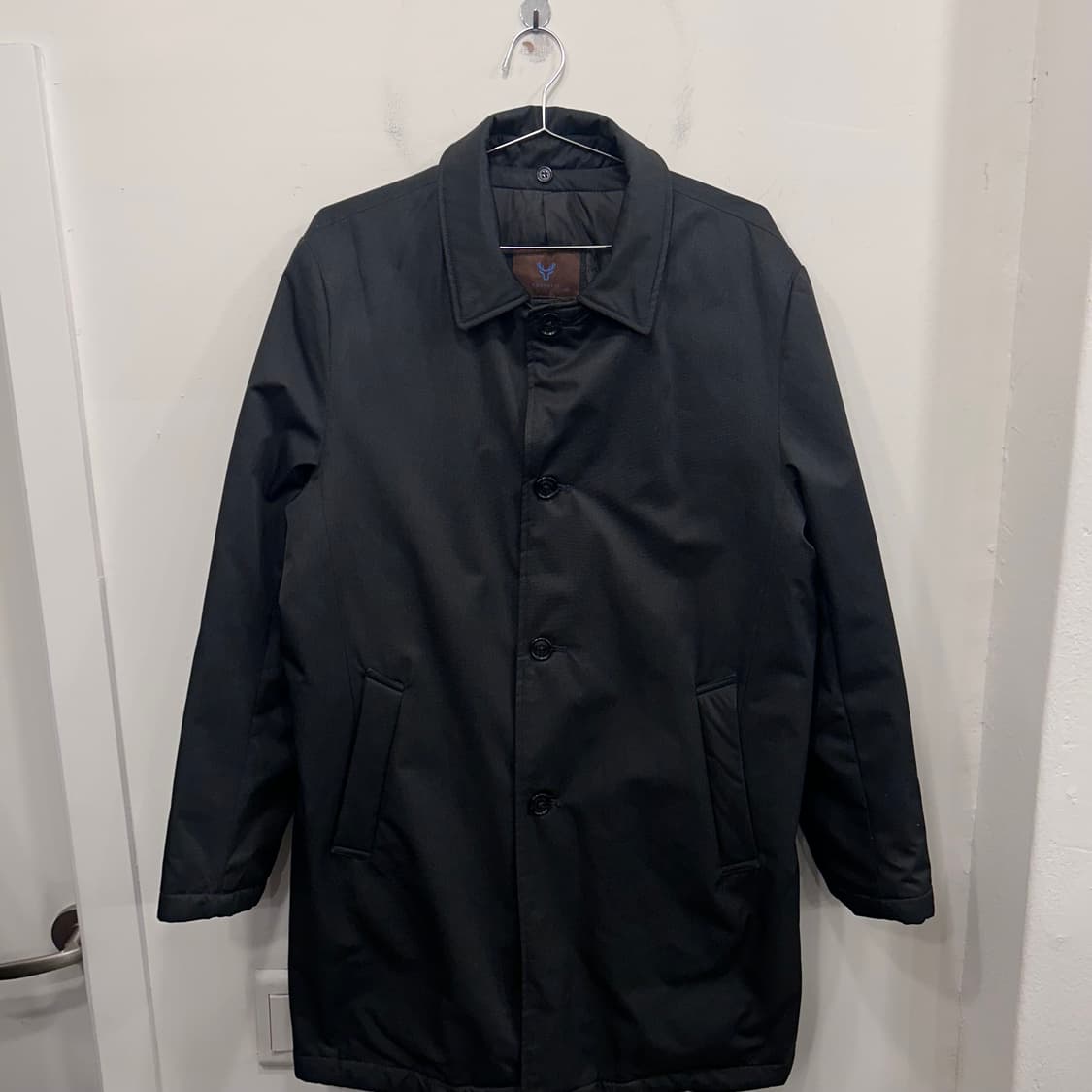 타운젠트 구스다운 싱글버튼 카라 패딩코트 상품이미지2