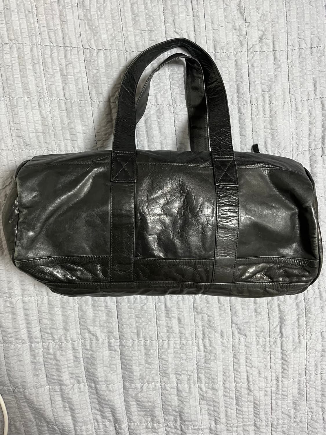 PORTER 요시다 포터 레더 보스턴백 더플백 블랙 상품이미지1