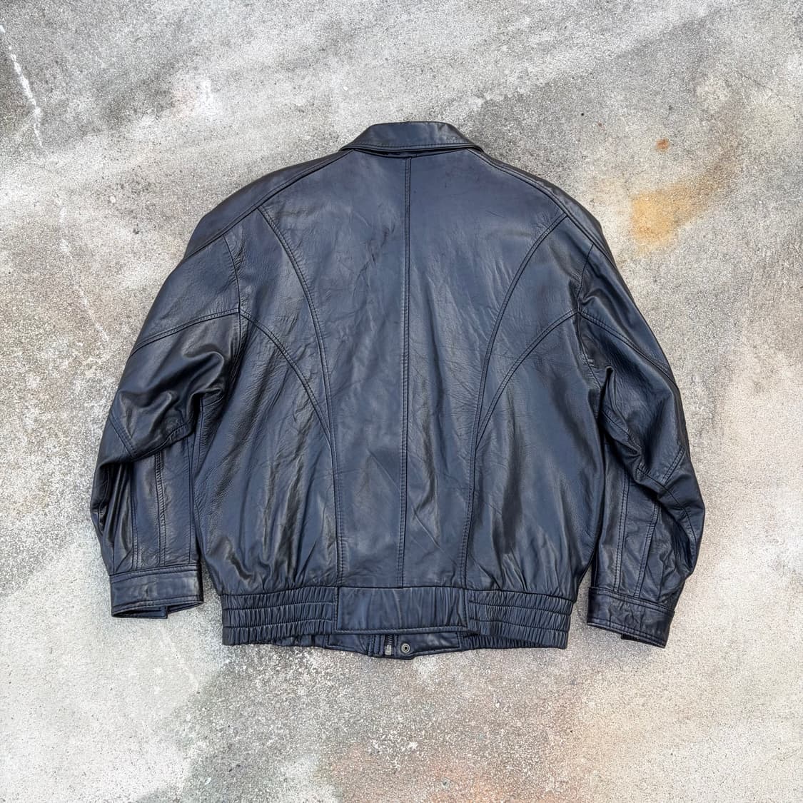 90s SOLO 유니웜 빈티지 양가죽 자켓 L 상품이미지8