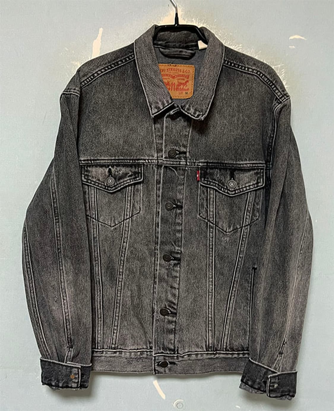 리바이스 남자 데님자켓 트러커 춘추 흑청 L 100 상품이미지1