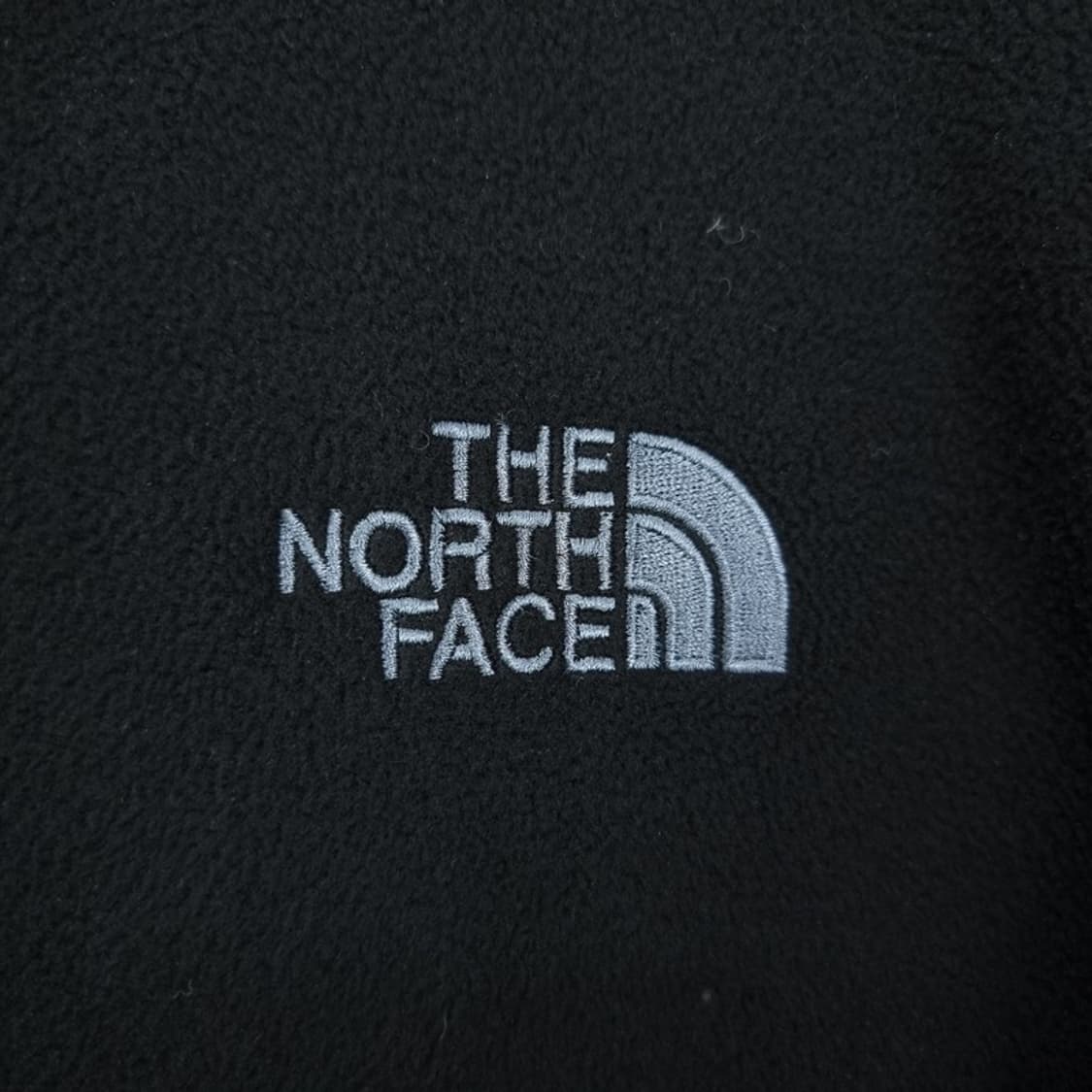 [노스페이스] 로고 자수 플리스 후리스 집업 자켓 블랙 M19666 상품이미지6