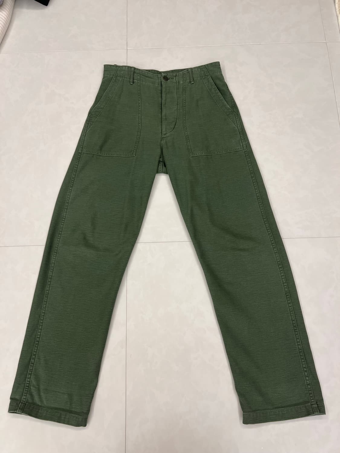 오어슬로우 레귤러핏 퍼티그팬츠 유즈드워시 2사이즈 판매합니다 상품이미지1