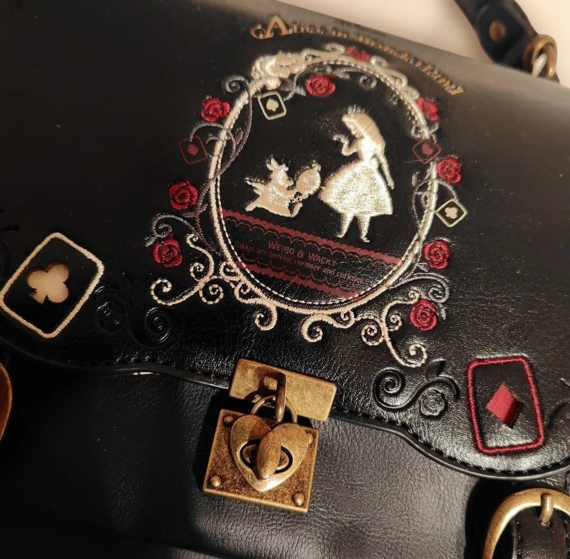 axes femme 액시즈팜 앨리스 고전 가방 디즈니 빈티지 백팩 고딕 상품이미지2