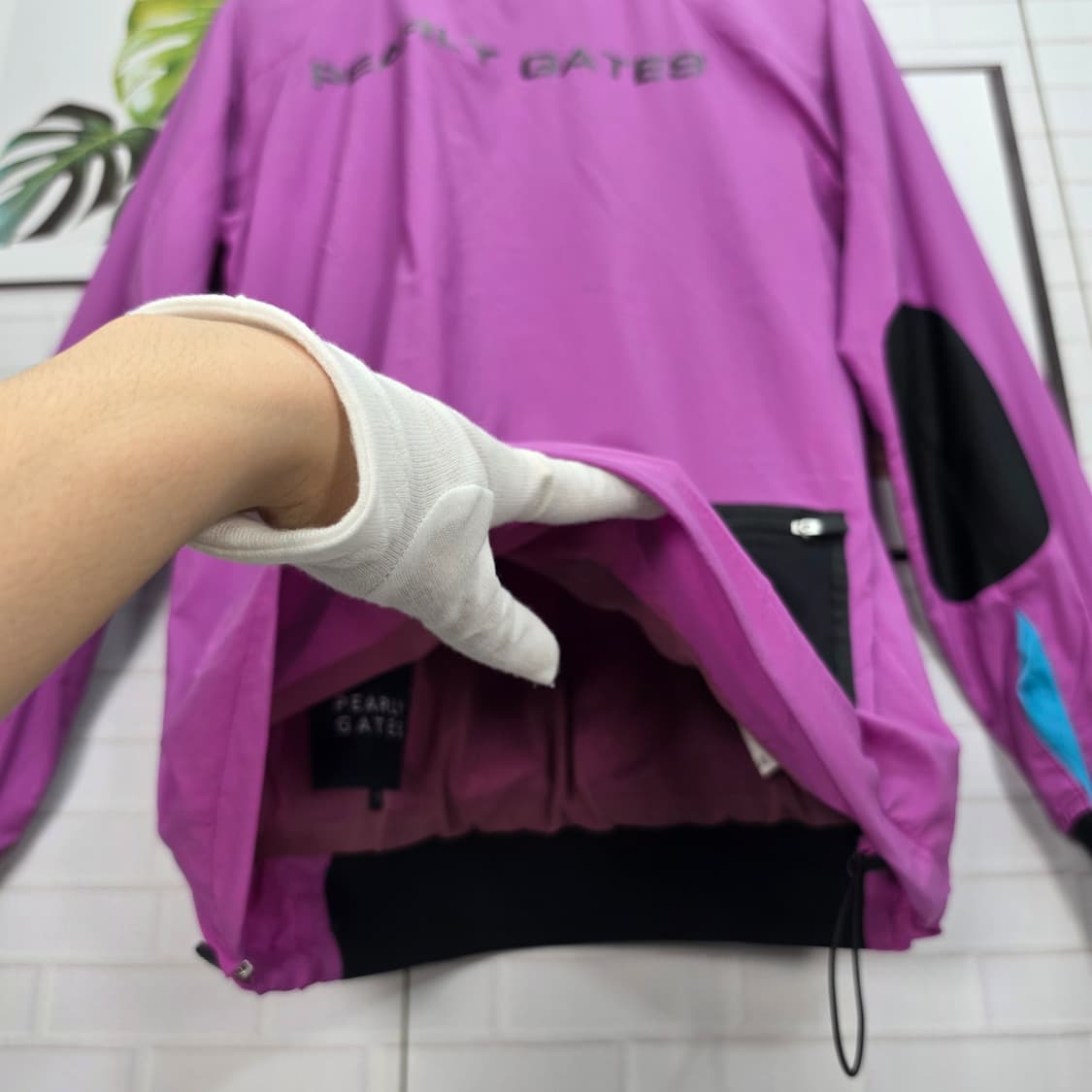 파리게이츠 골프 풀오버 블루종 바람막이 2사이즈 상품이미지9