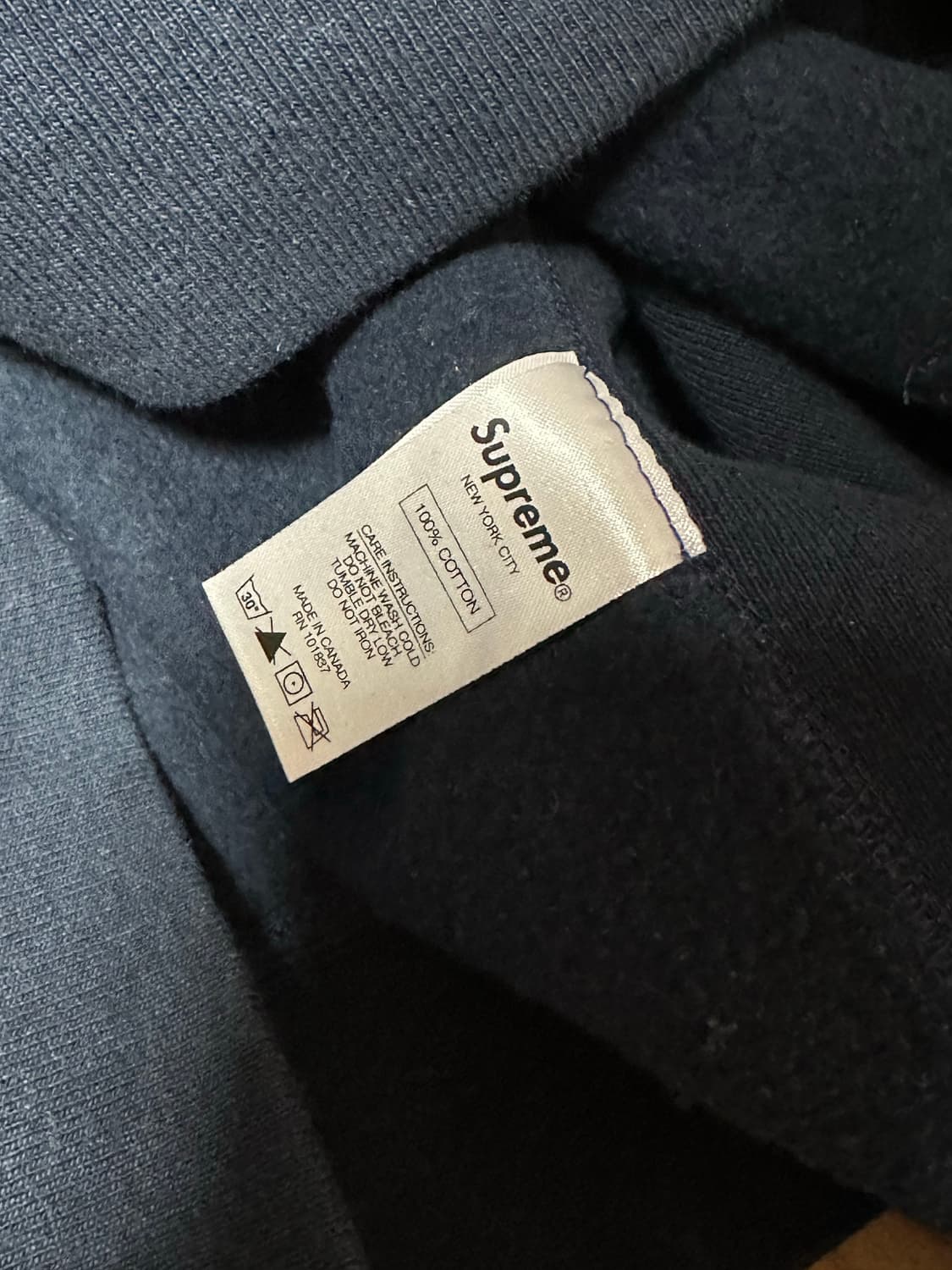 supreme 슈프림 16SS 3M 리플렉티브 S로고 후디 네이비 L 상품이미지6