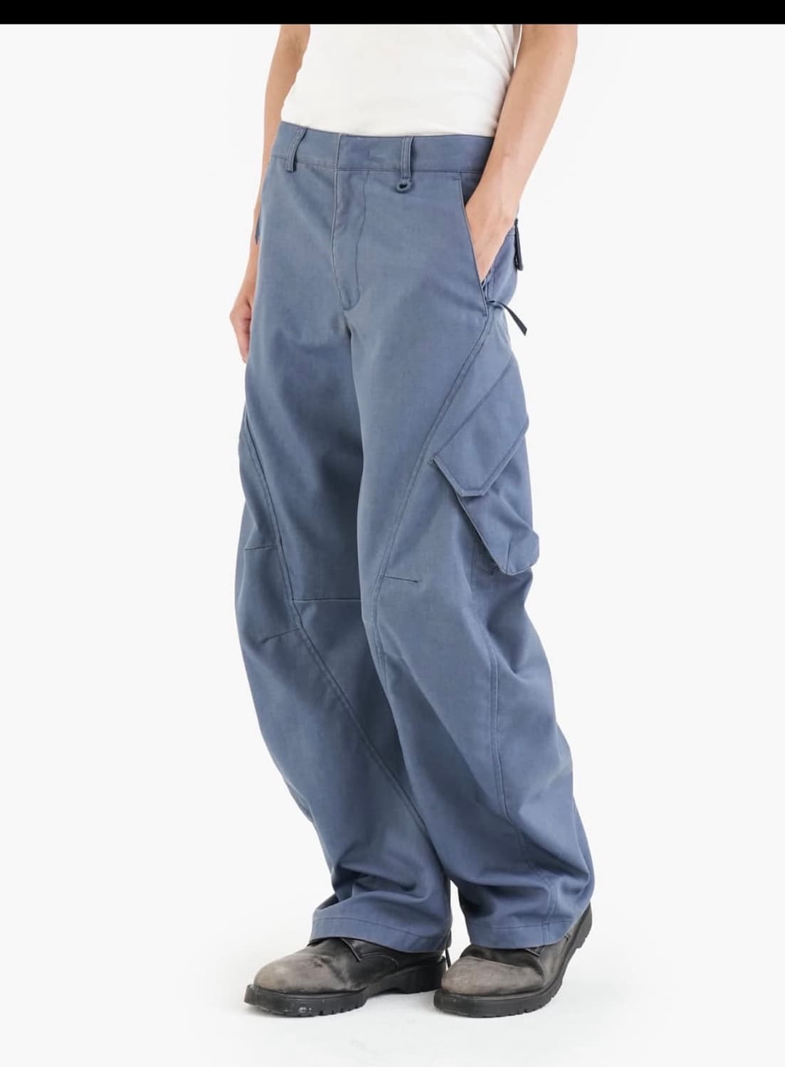 JiyongKim Multi Pocket Trousers - Blue 상품이미지1
