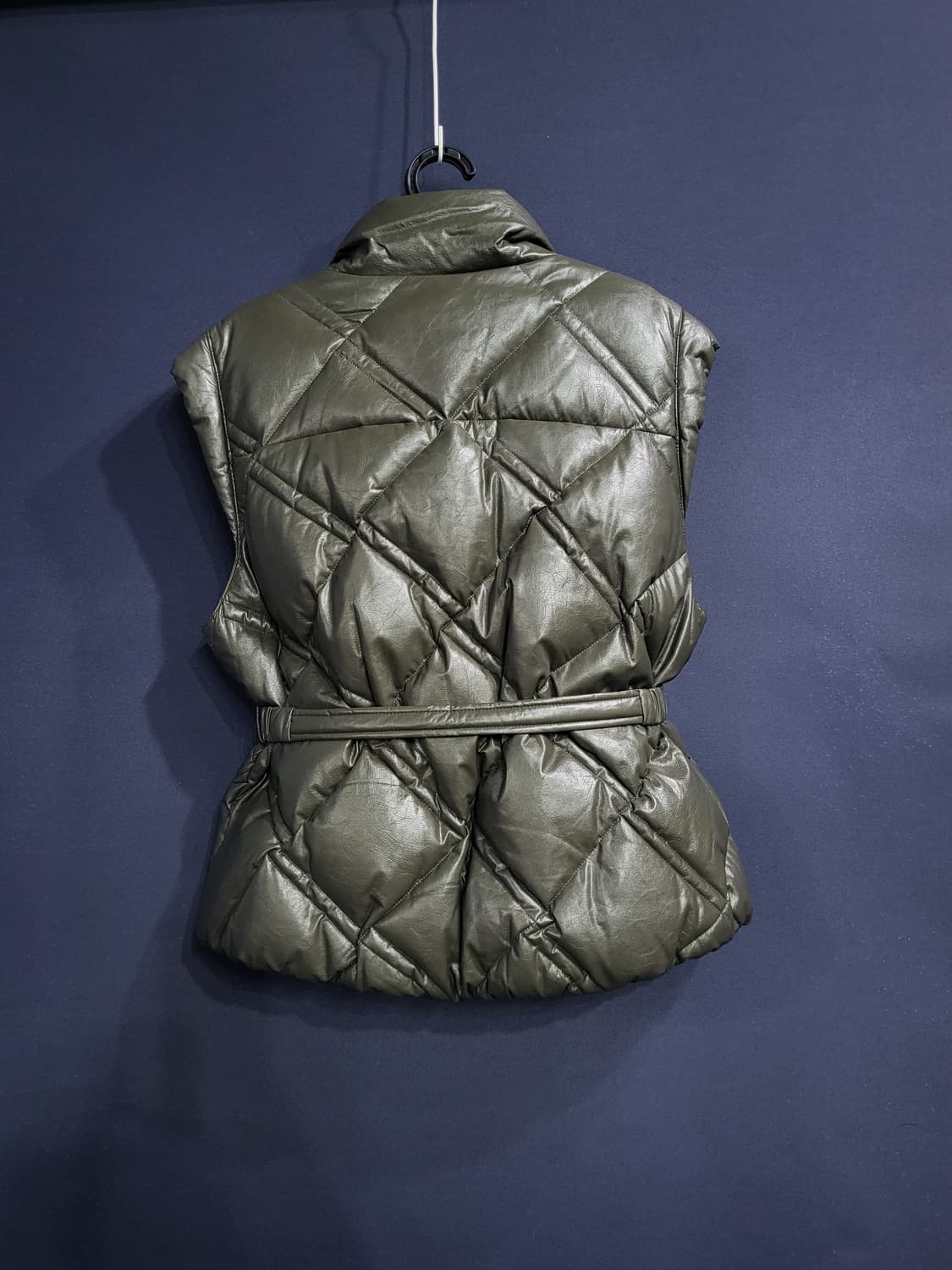 MOTHAN 레더 폴란드 구스패딩 베스트 상품이미지5