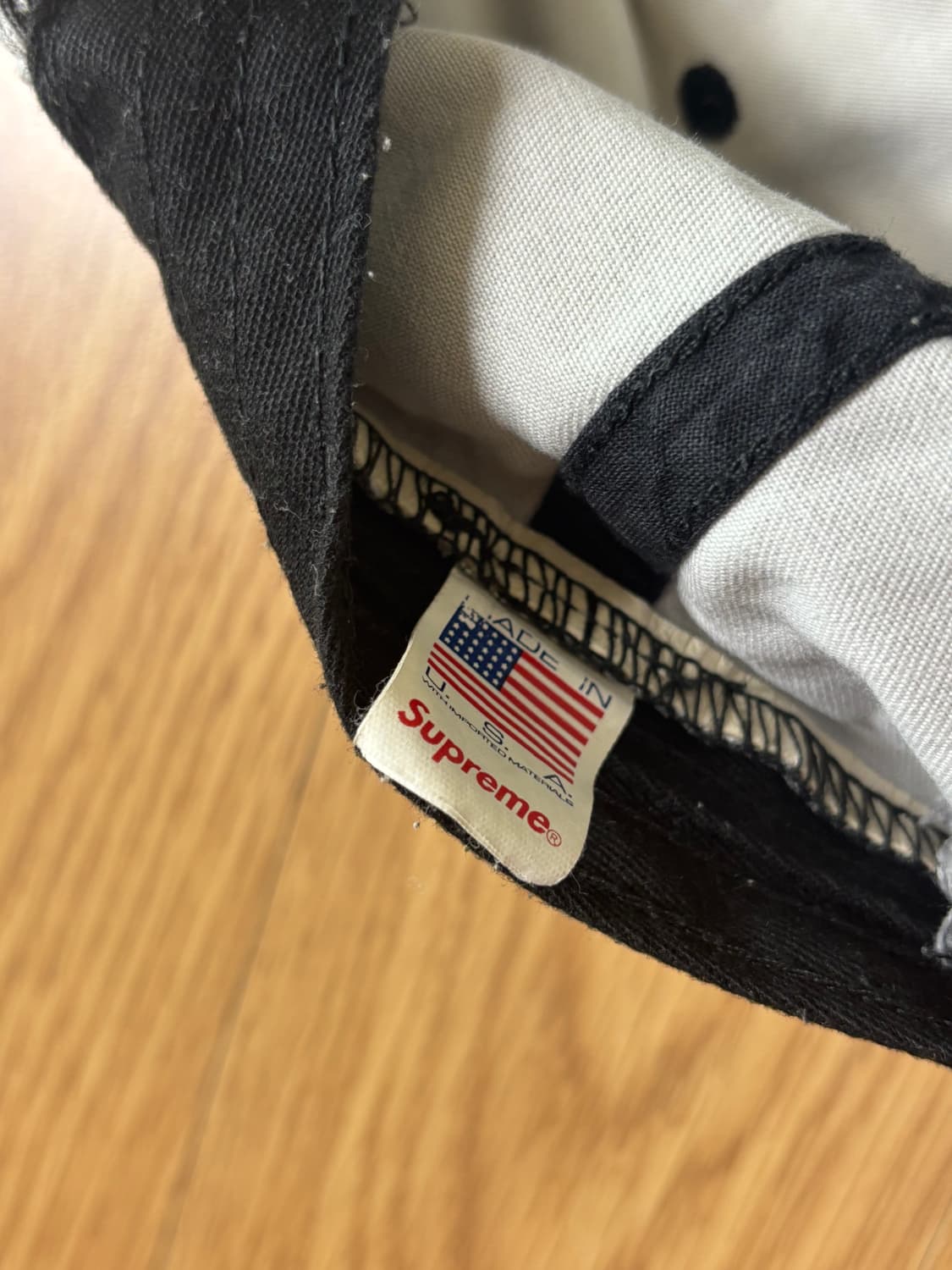 슈프림 피그먼트 프린트 s로고 6패널 캡 모자 블랙 상품이미지4