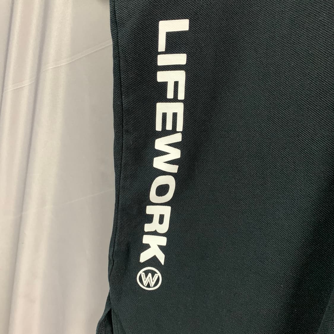 L 라이프워크 실리콘 라독 패치 오버핏 PK 반팔 카라티 상품이미지5