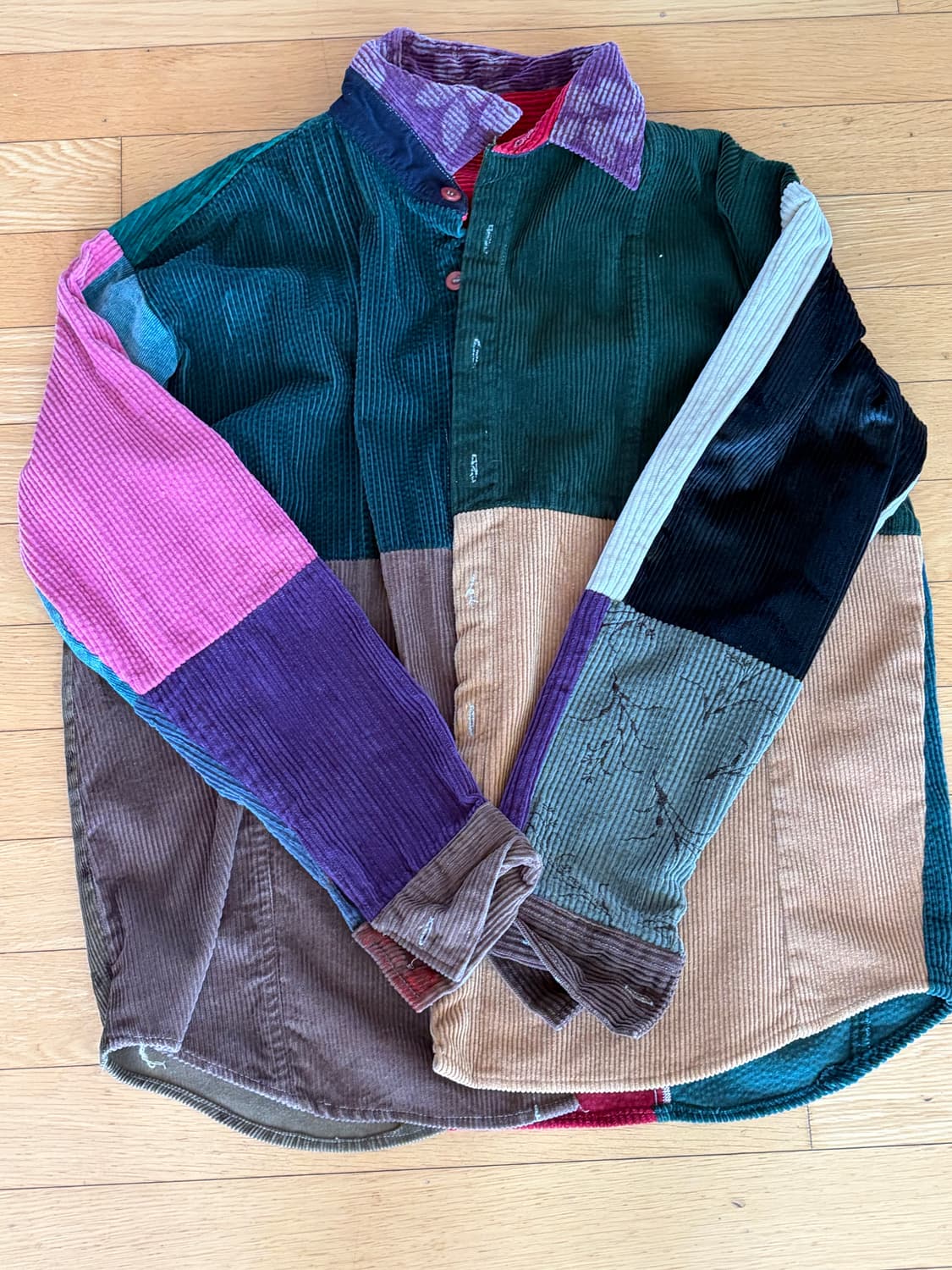 빈티지 패치워크 셔츠 patchwork shirt 상품이미지1