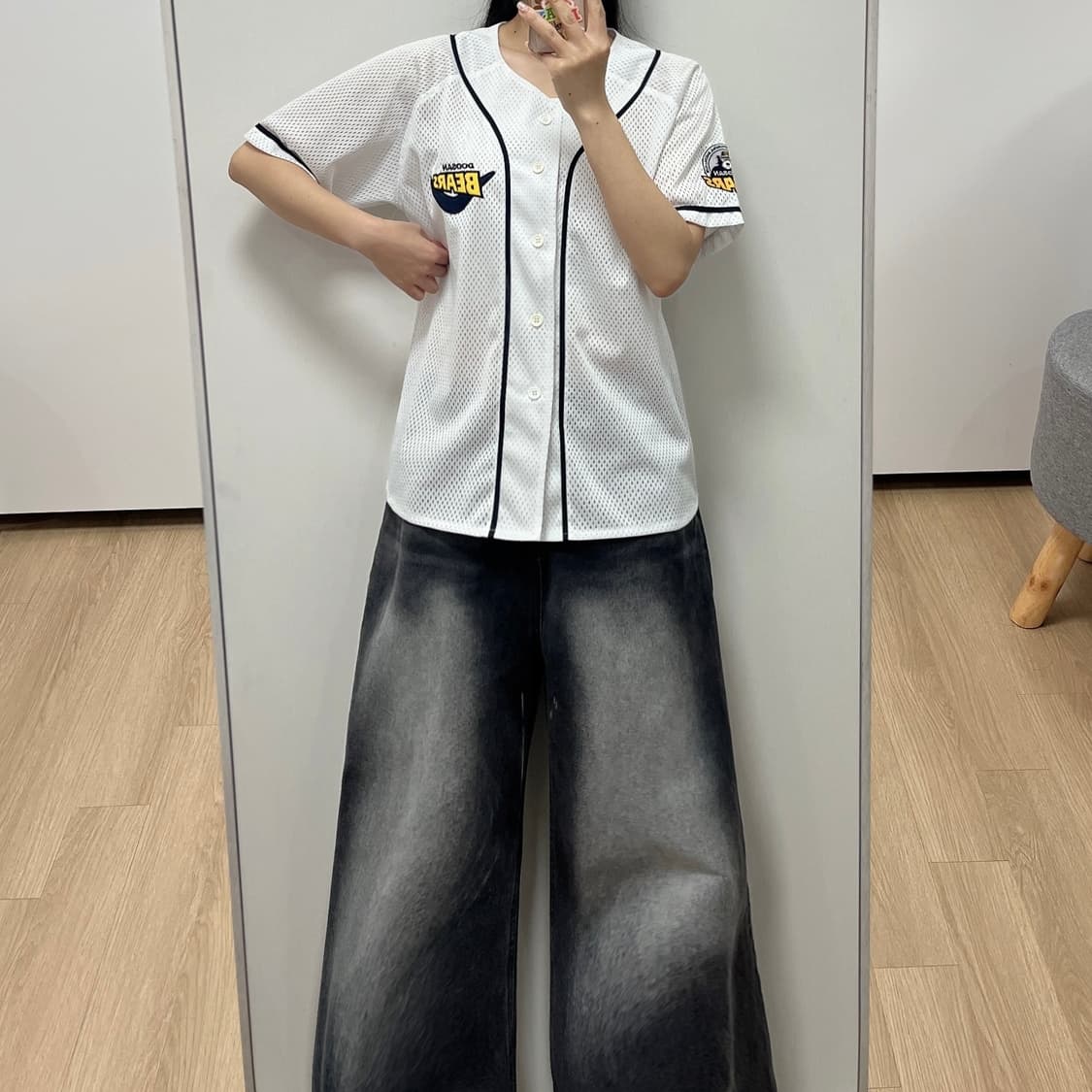 두산베어스 네포스 노마킹 올드 반달 유니폼 상품이미지1