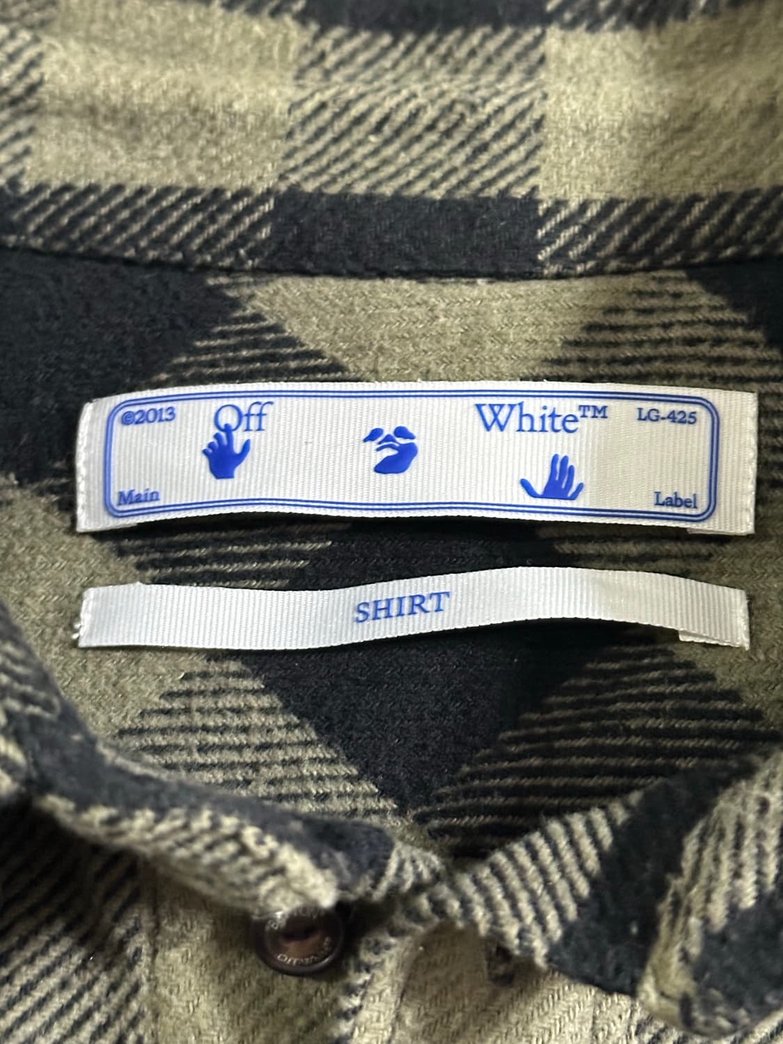 21FW OFF-WHITE 애로우 스티치 플란넬 셔츠 상품이미지6