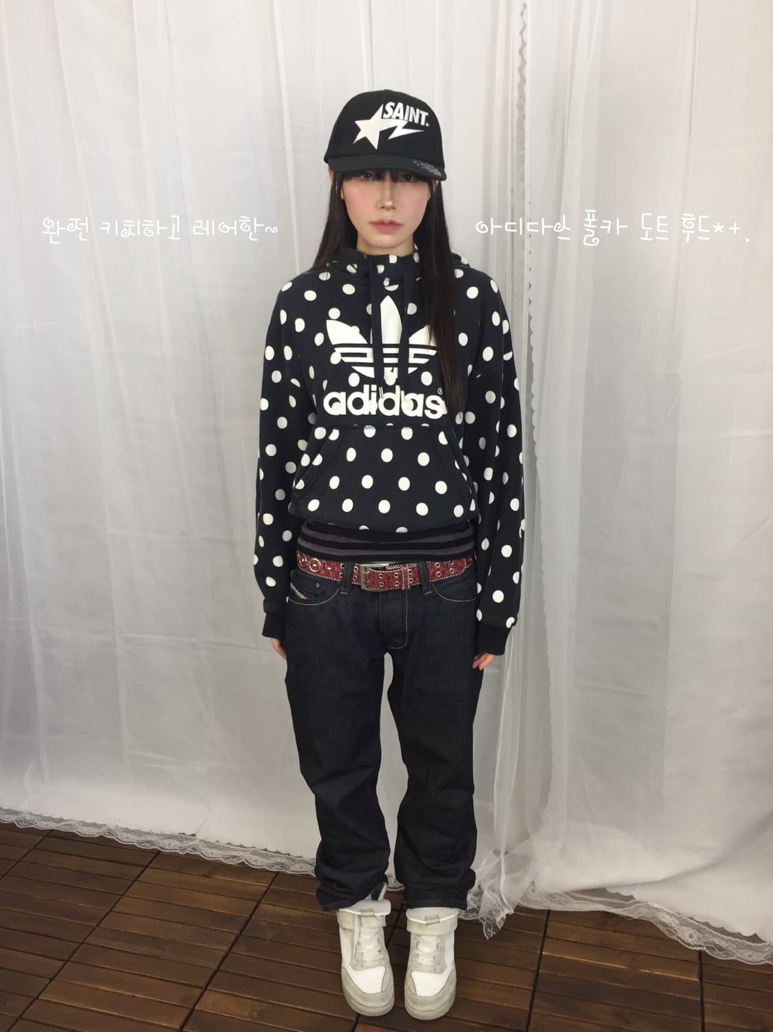 Adidas Originals Polka Dot Hoodie 상품이미지2