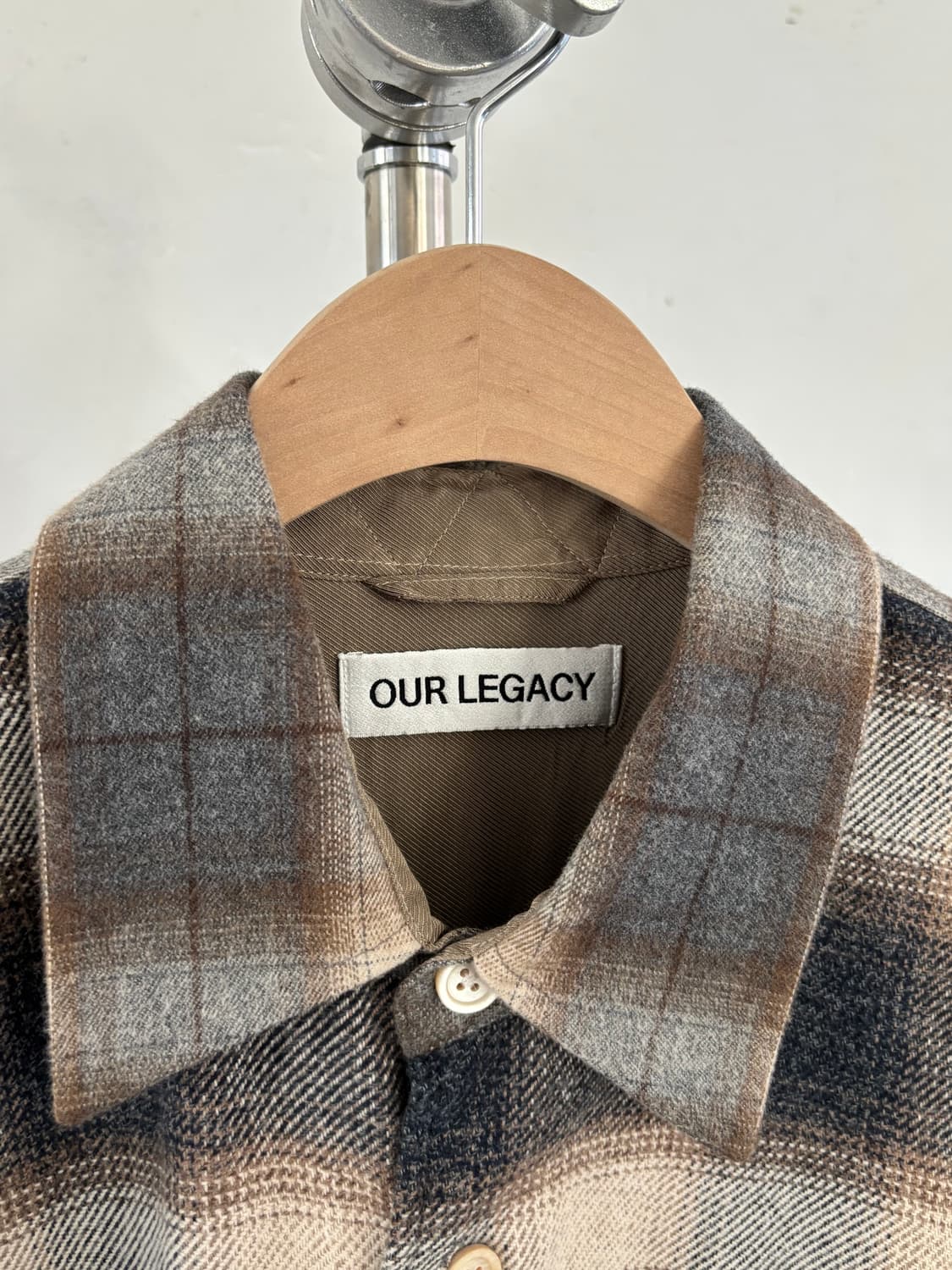 Our Legacy 아워레가시 어보브 플란넬 체크 오버 셔츠 상품이미지4