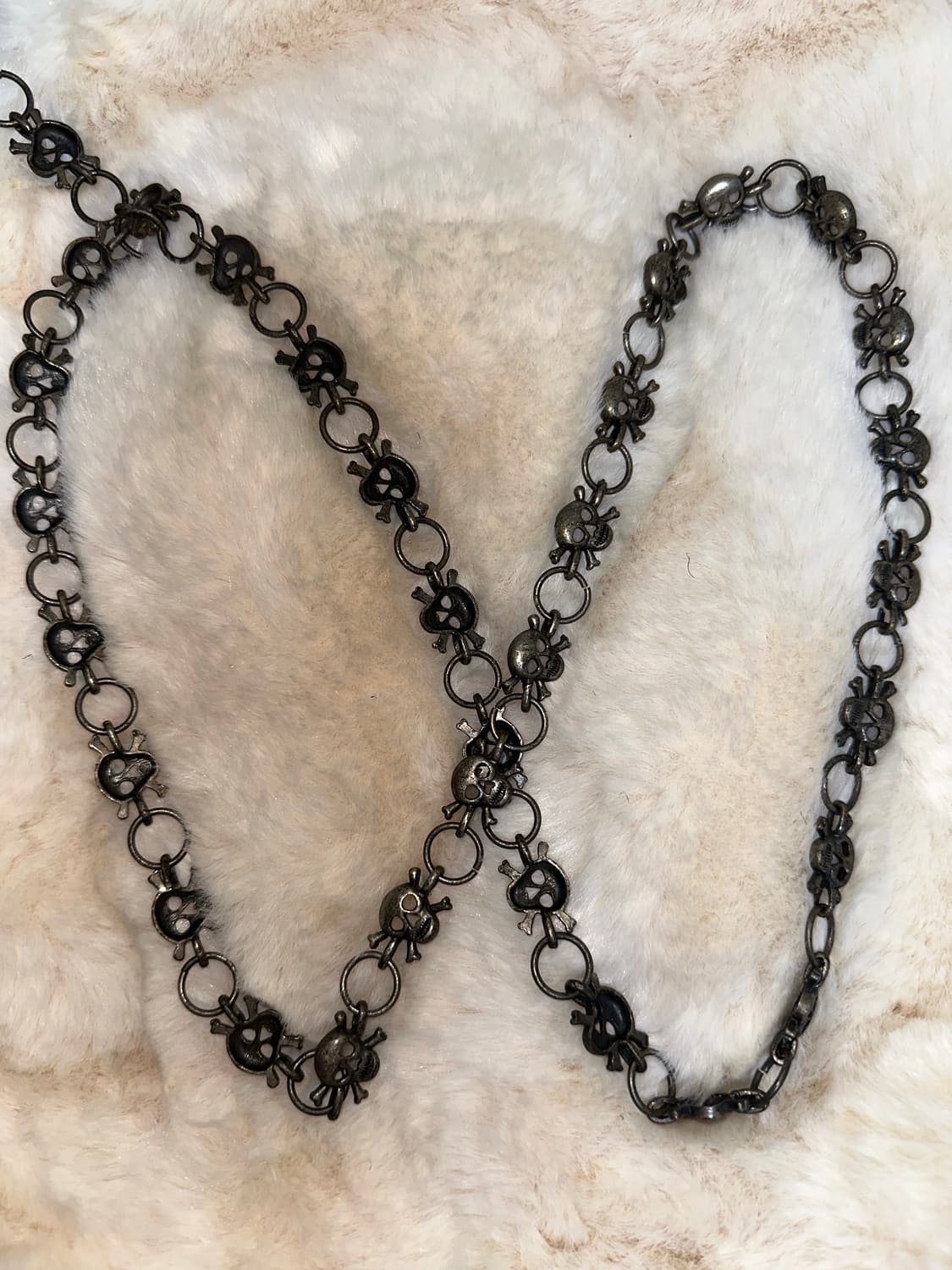 오리엔탈 고스펑크 빈티지 해골 목걸이 겸 벨트 상품이미지1