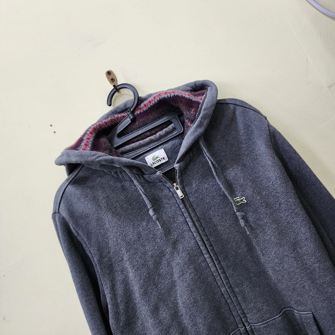 [L] 라코스테 풀집업 후드 (그레이) 상품이미지2