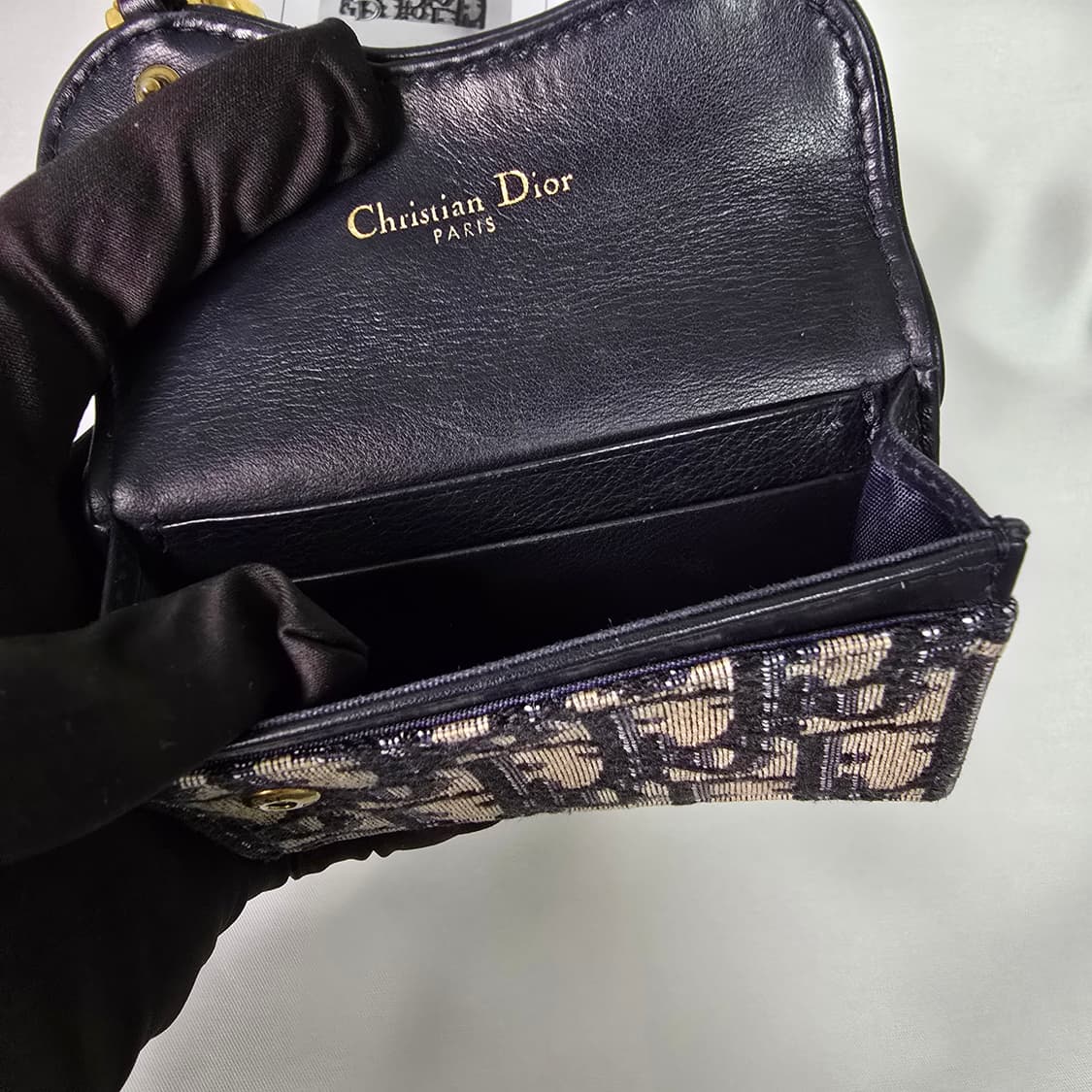 디올 오블리크 새들 카드지갑 상품이미지5