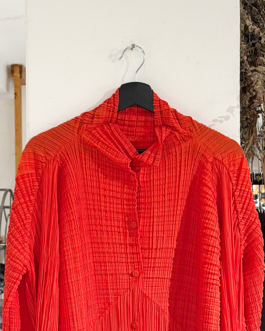 이세이 미야케 레드오렌지 롱 슬리브 셔츠 상품이미지4