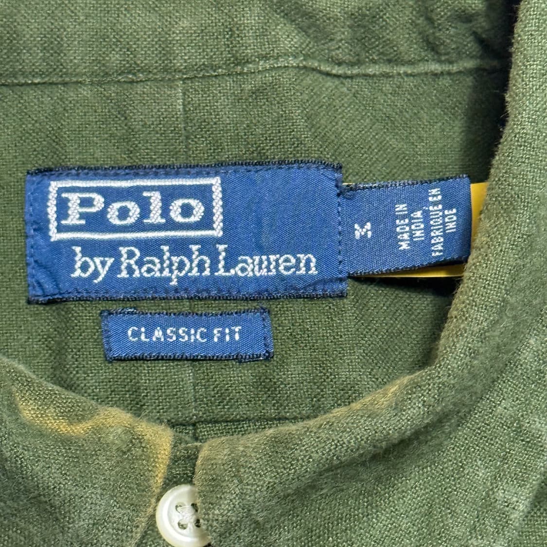 M 폴로랄프로렌 네이비 포니 그린 코튼 셔츠 상품이미지4