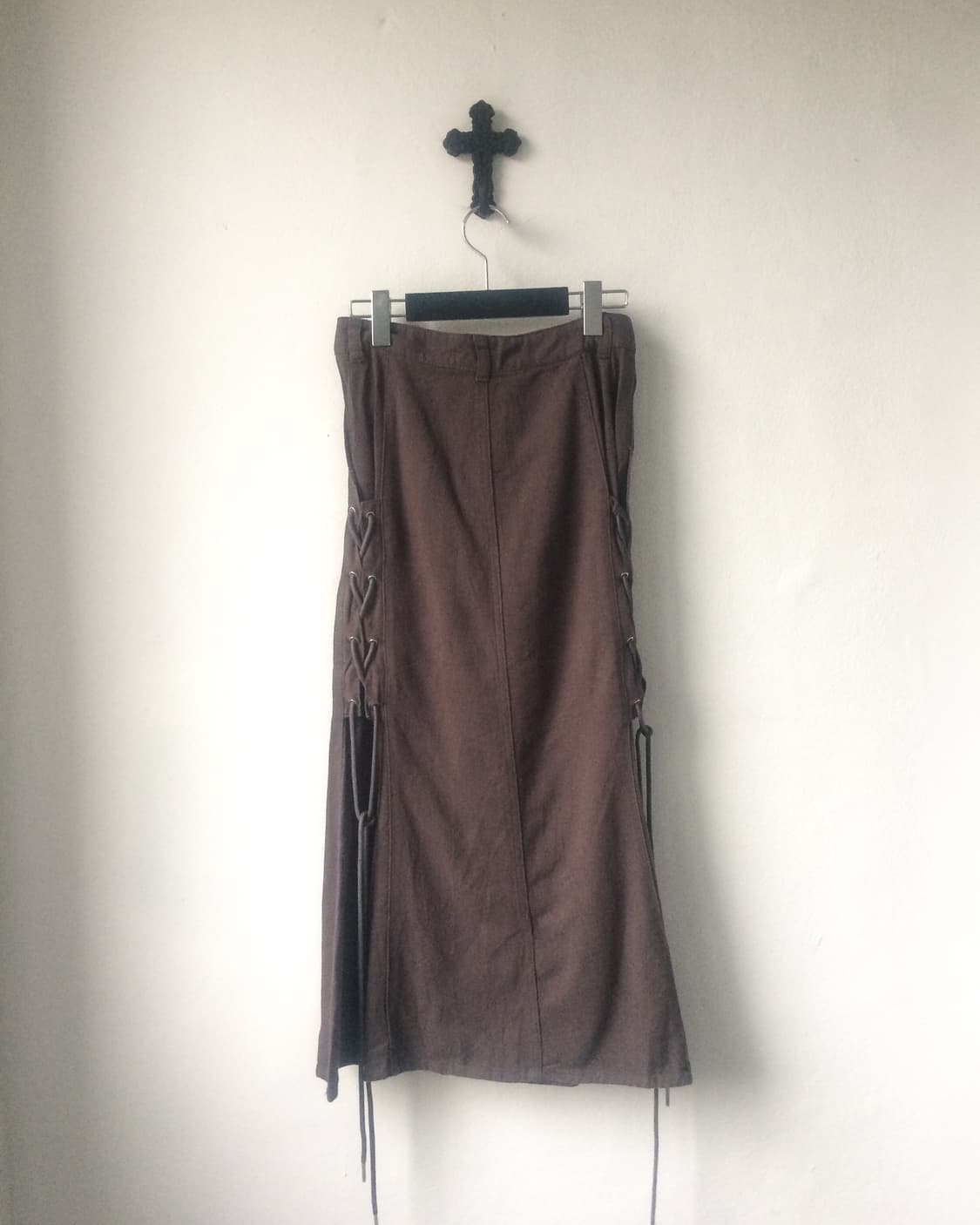 Side lace up point skirt 상품이미지3