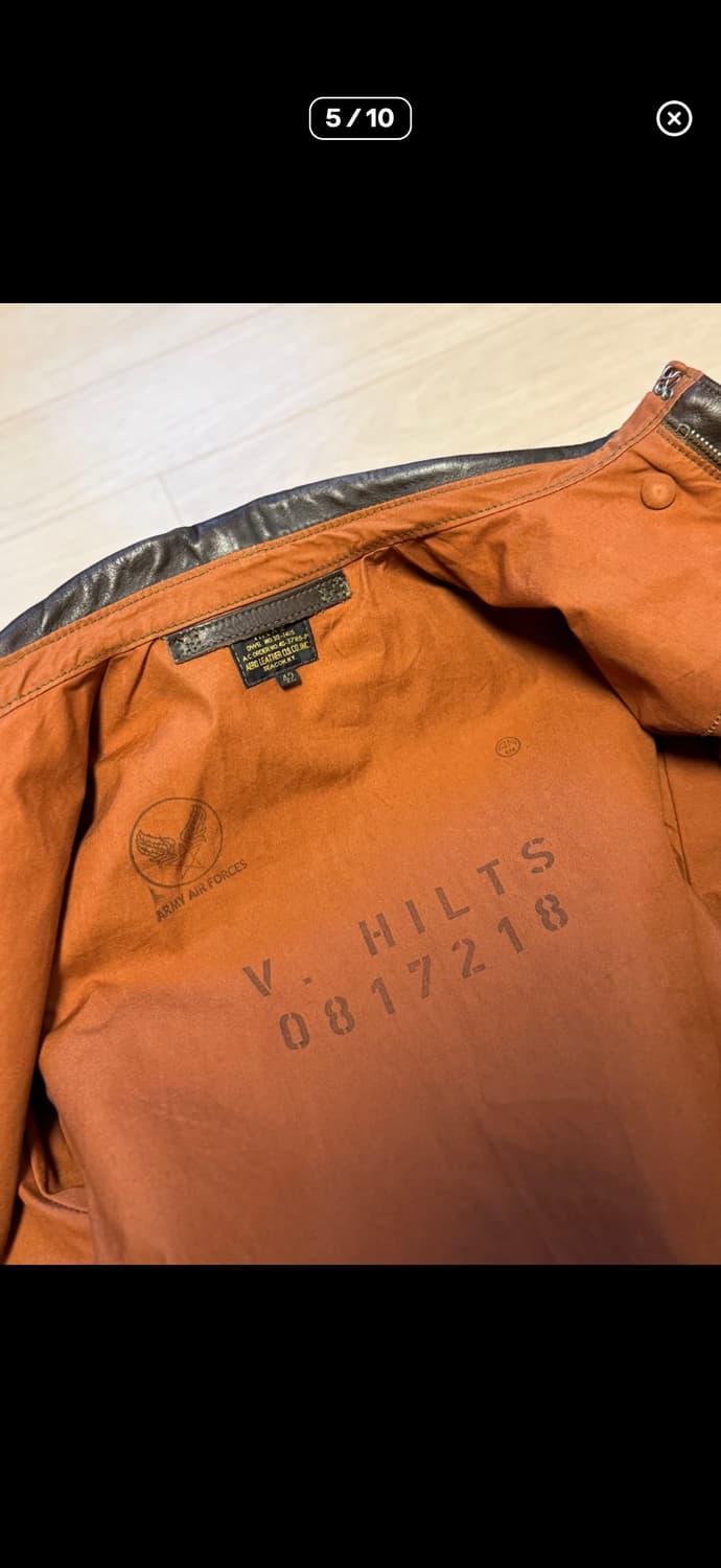 에어로레더A-2자켓 판매합니다 상품이미지5