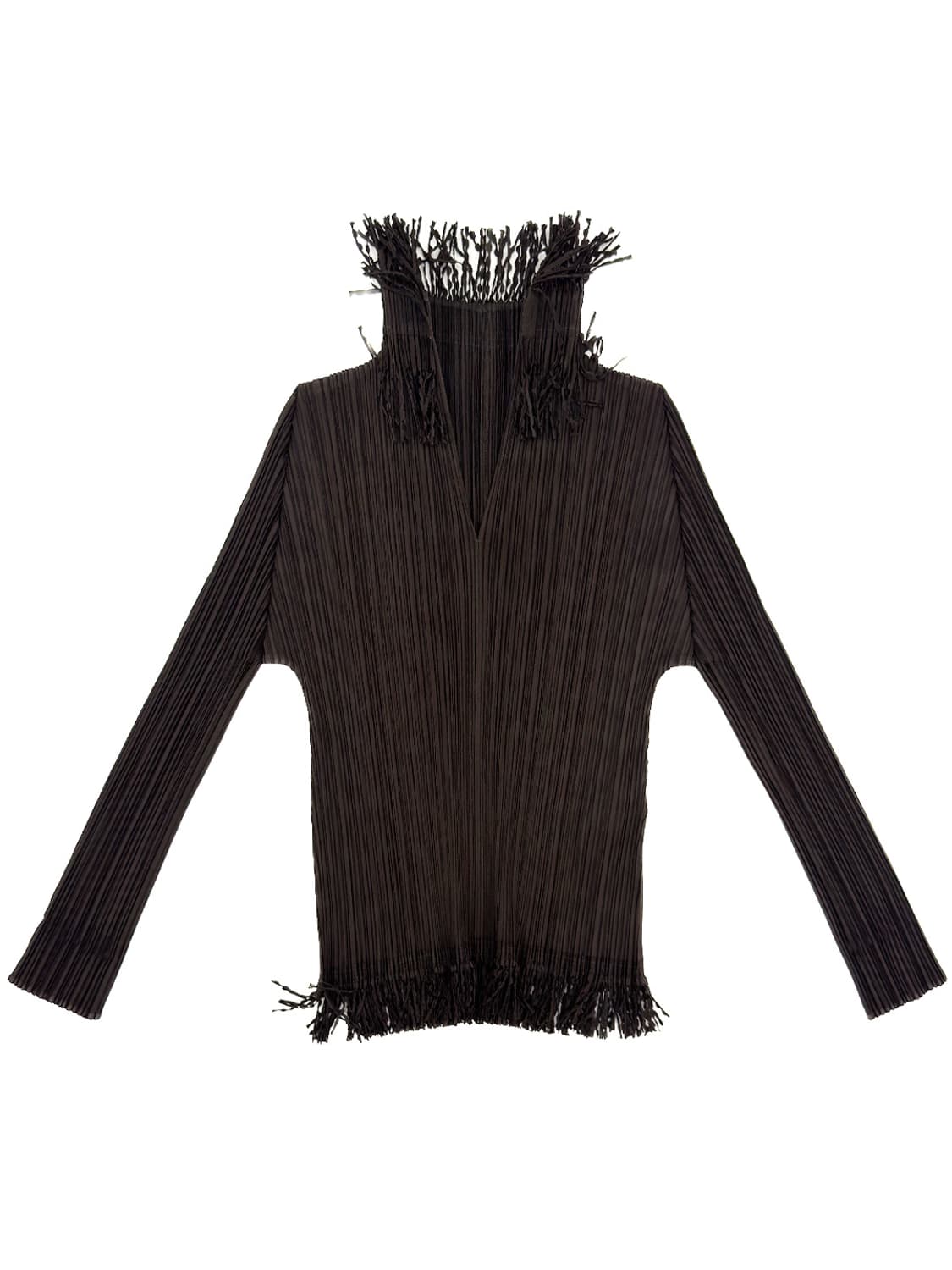 Pleats Please Fringed High Neck Top/ 3 상품이미지1