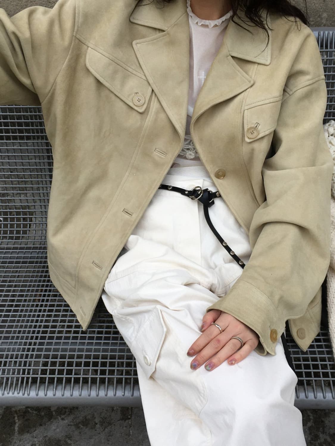 [새상품] 브리드 고트 스티치 자켓 점퍼 상품이미지4