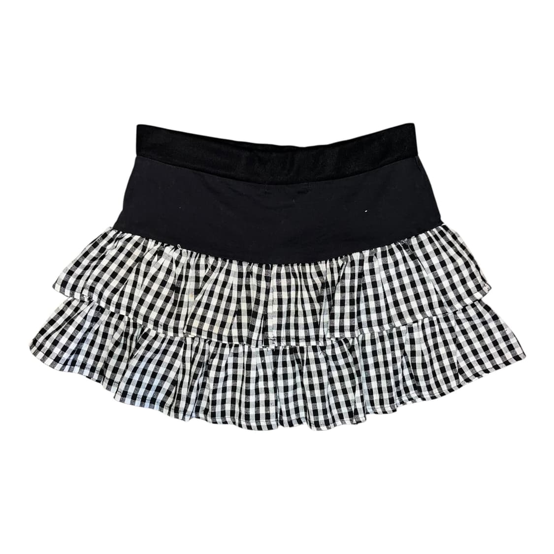 펑크 패치 체크 밴딩 스커트 펑크y2k갸루 상품이미지3