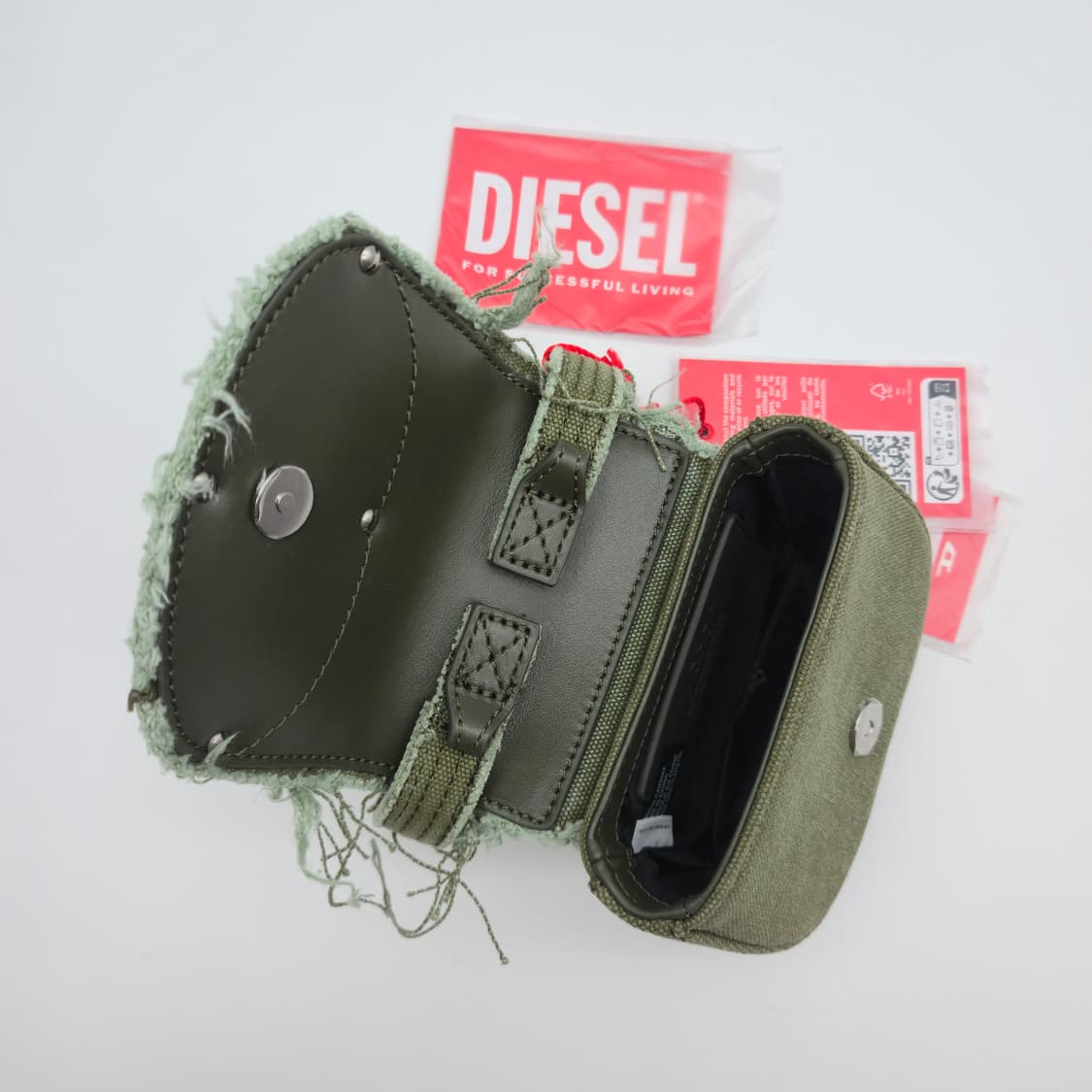 디젤 1DR 밀리터리 그린 미니백 한정판 [BSCFW12529-0732] 상품이미지5