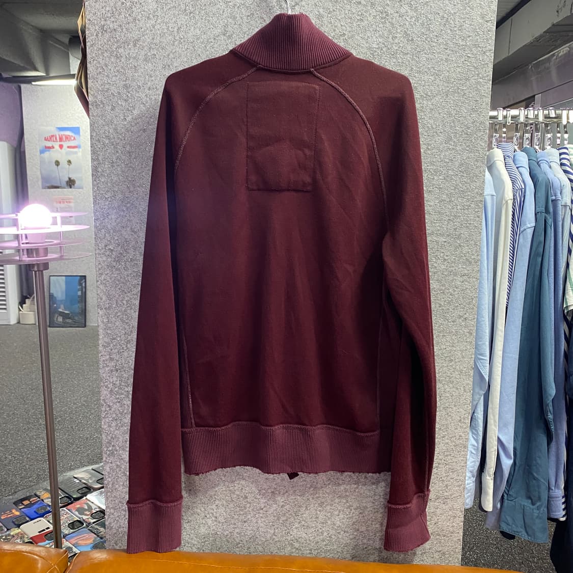 아베크롬비 빅로고 버건디 집업 B3134 상품이미지4