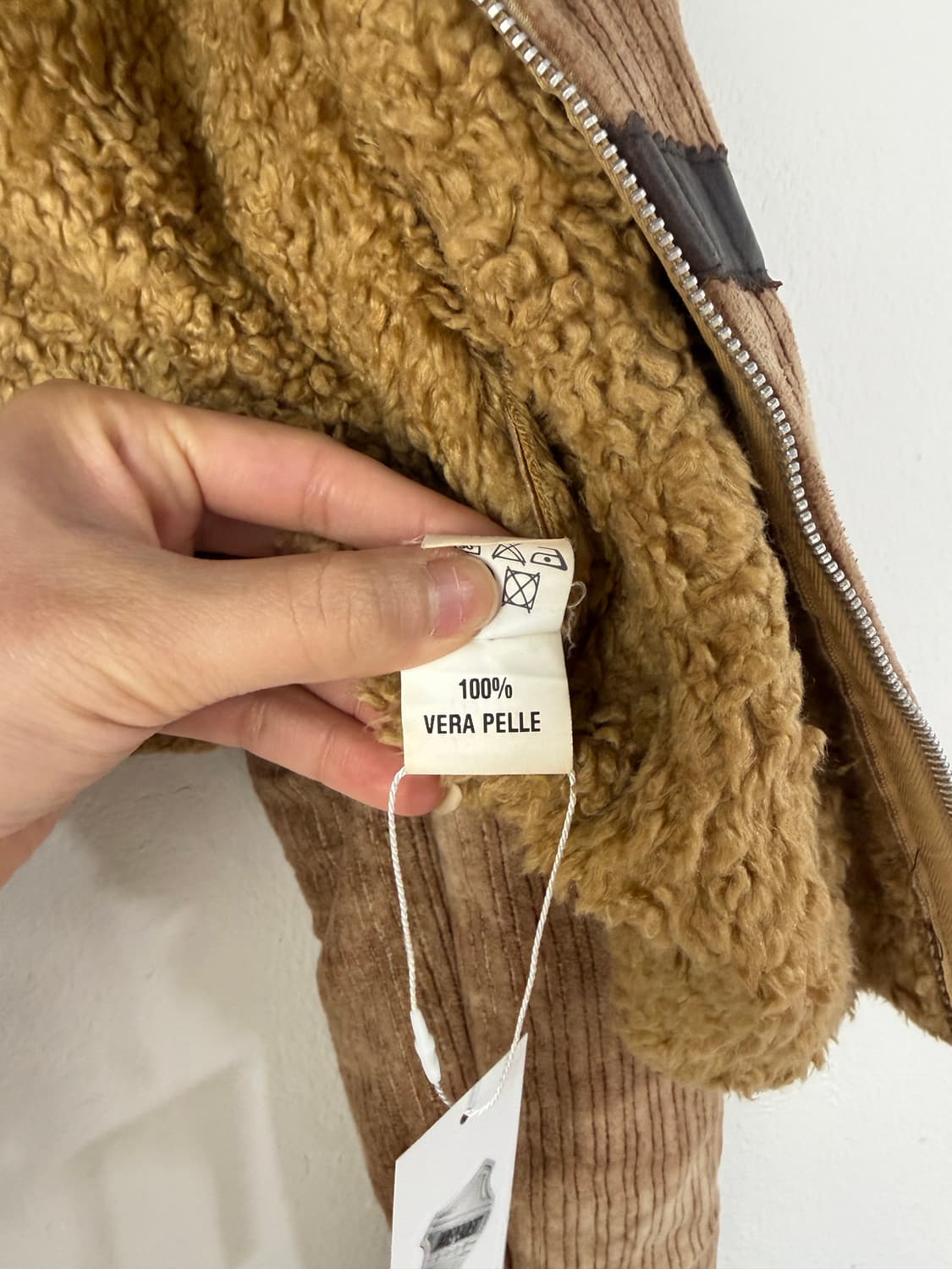 빈티지 레더 트리밍 블루종 (MADE IN ITALY) 상품이미지5