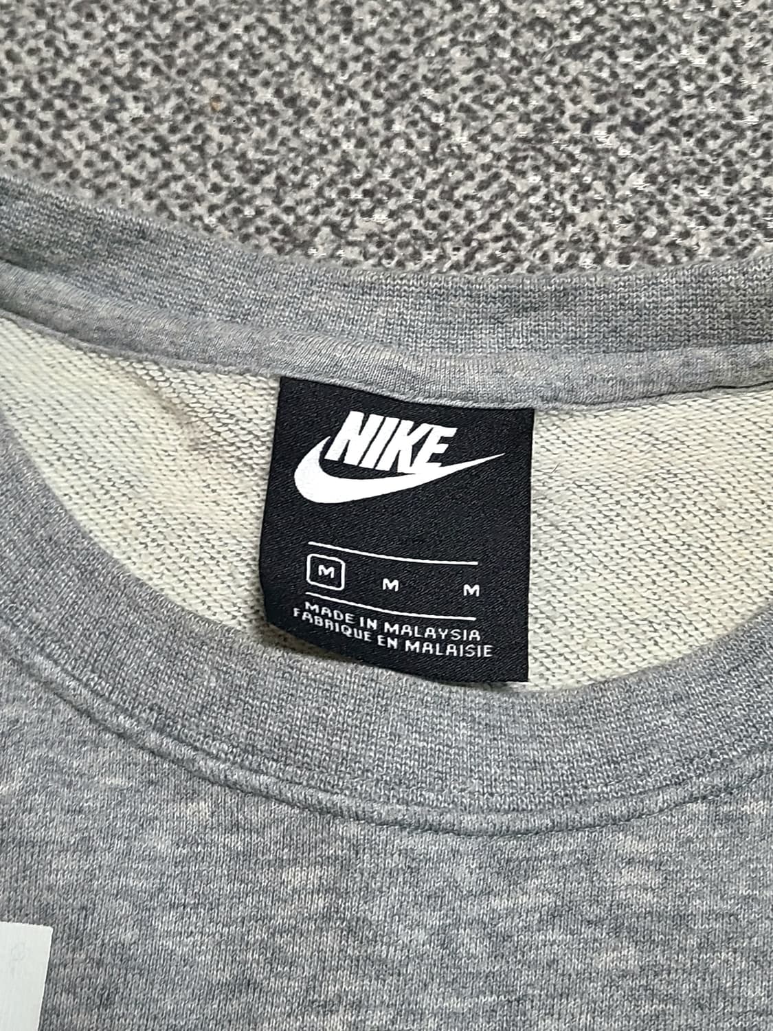 나이키 JUST DO IT 맨투맨 M 회색 상품이미지3