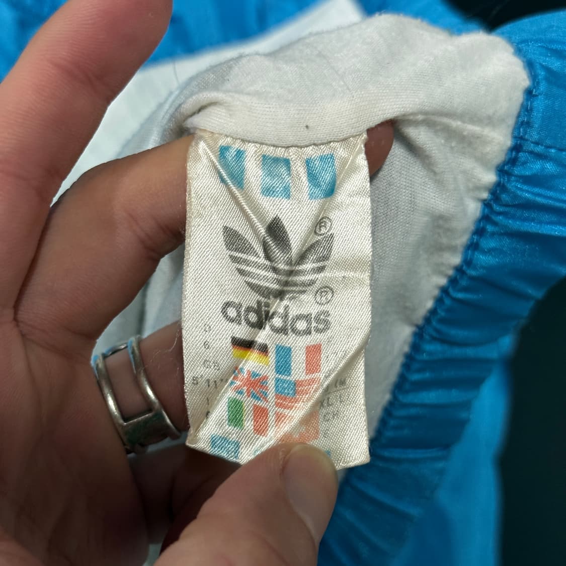 00s 아디다스 파이어버드 올드스쿨 배색 윈드브레이커 자켓 상품이미지6