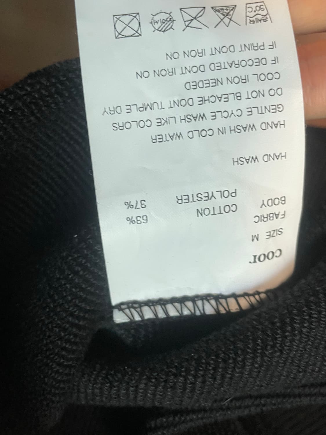 쿠어 맨투맨 블랙 상품이미지3