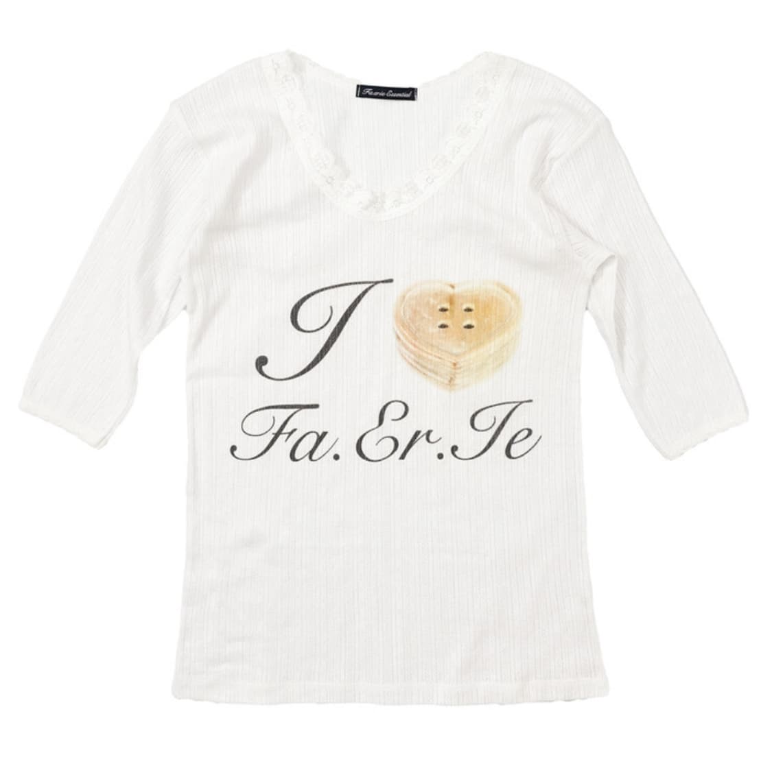 샵페어리 fa.er.ie lace T-shirt (ivory) 상품이미지1