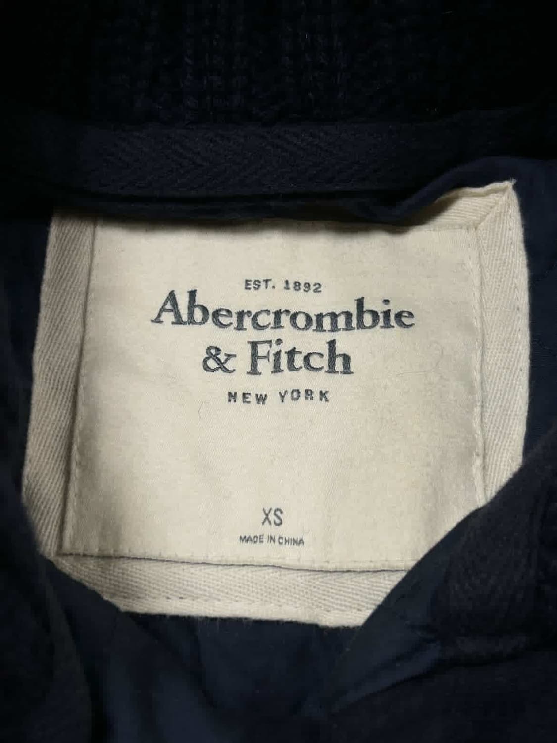 아베크롬비 순록 네이비 울프죠 버튼 후드집업 상품이미지8