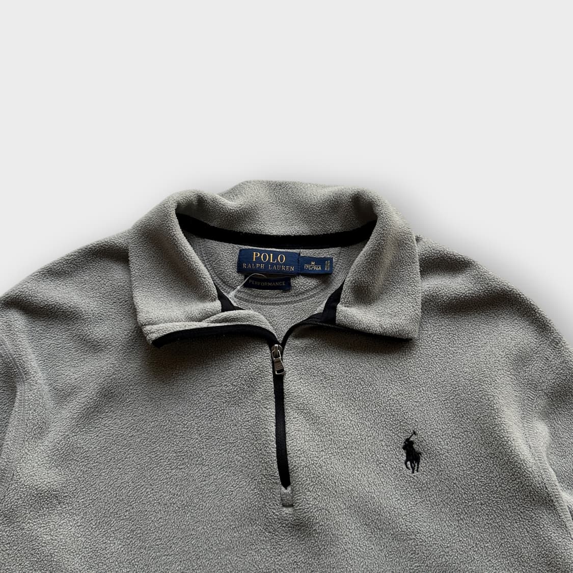 폴로 그레이 플리스 후리스 반집업 상품이미지2