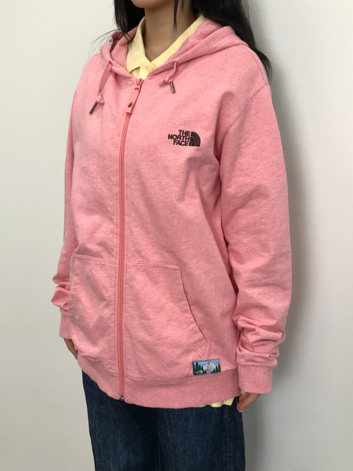The North Face Pink Zip Hoodie 상품이미지2