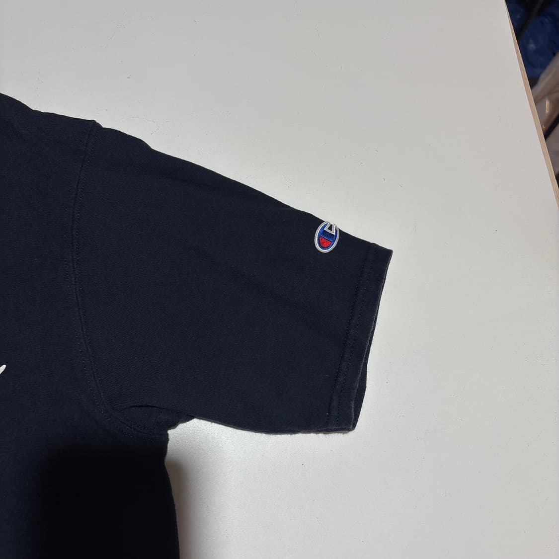 챔피온 네이비 로고 반팔티 상품이미지3